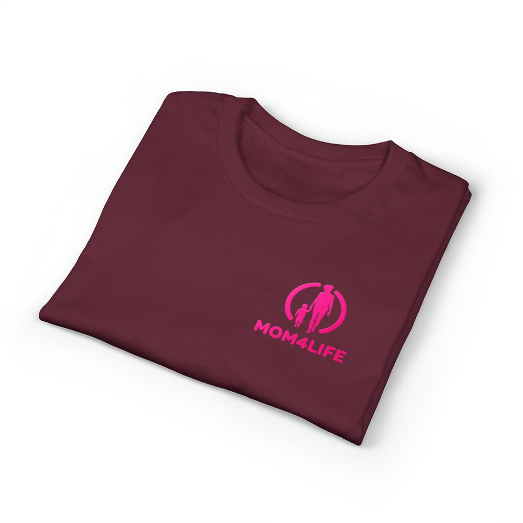 T-shirt « Mom Life » – Tee-shirt graphique silhouette de maman rose