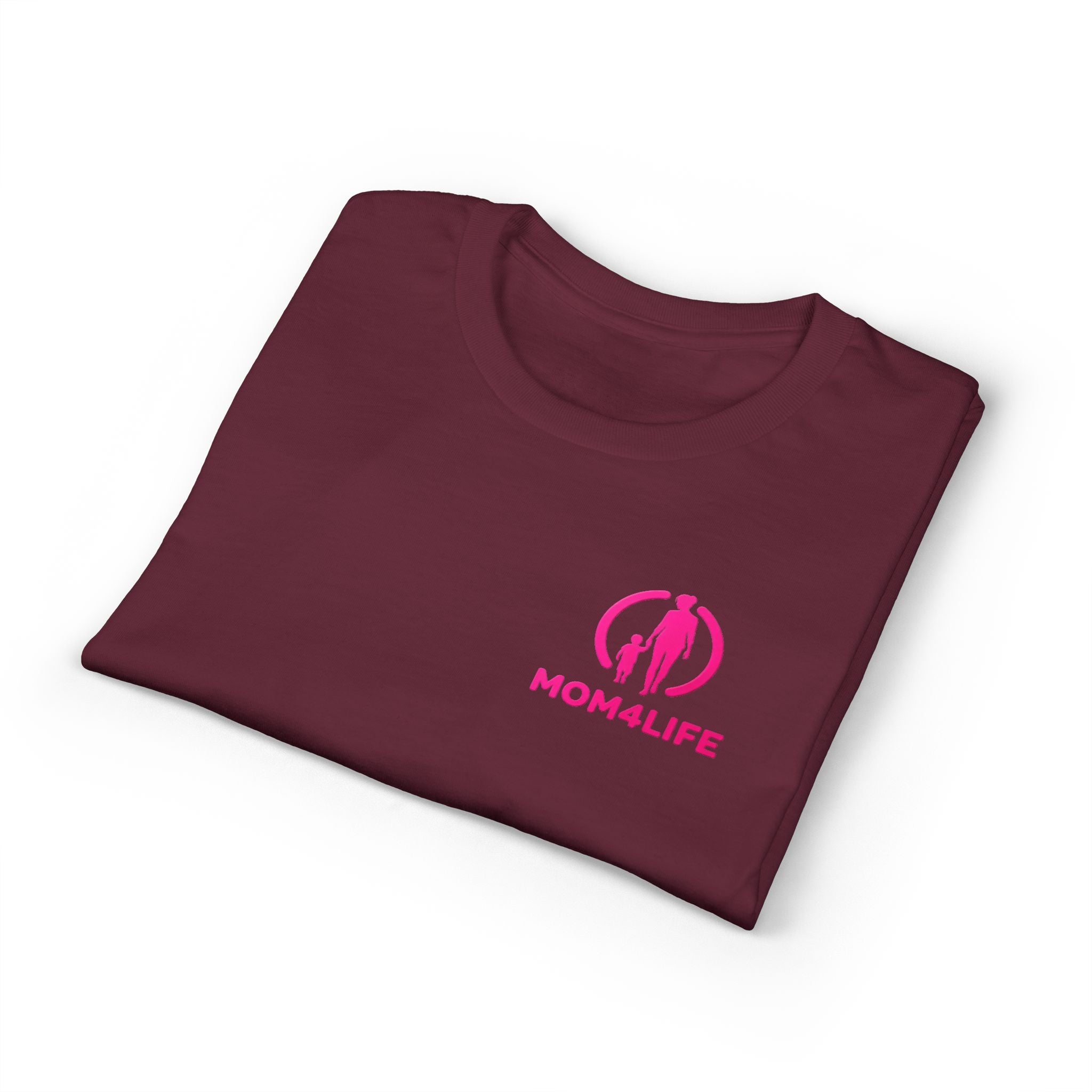 T-shirt « Mom Life » – Tee-shirt graphique silhouette de maman rose