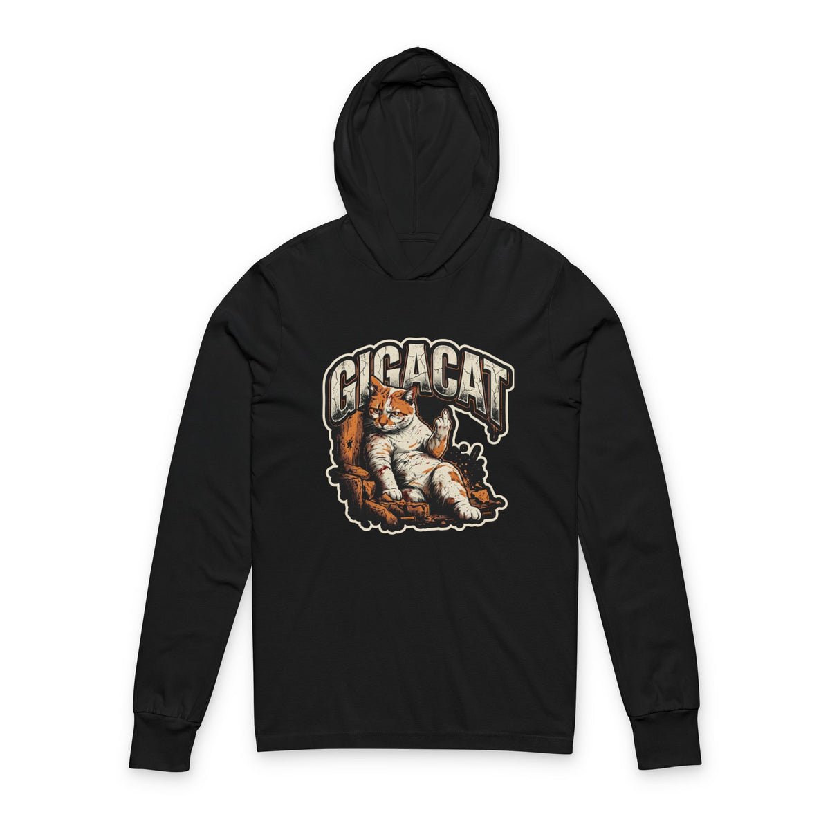 $Gigacat or FTW Unisex Hooded Long Sleeve Tee