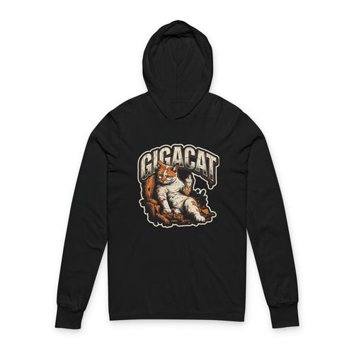 $Gigacat or FTW Unisex Hooded Long Sleeve Tee