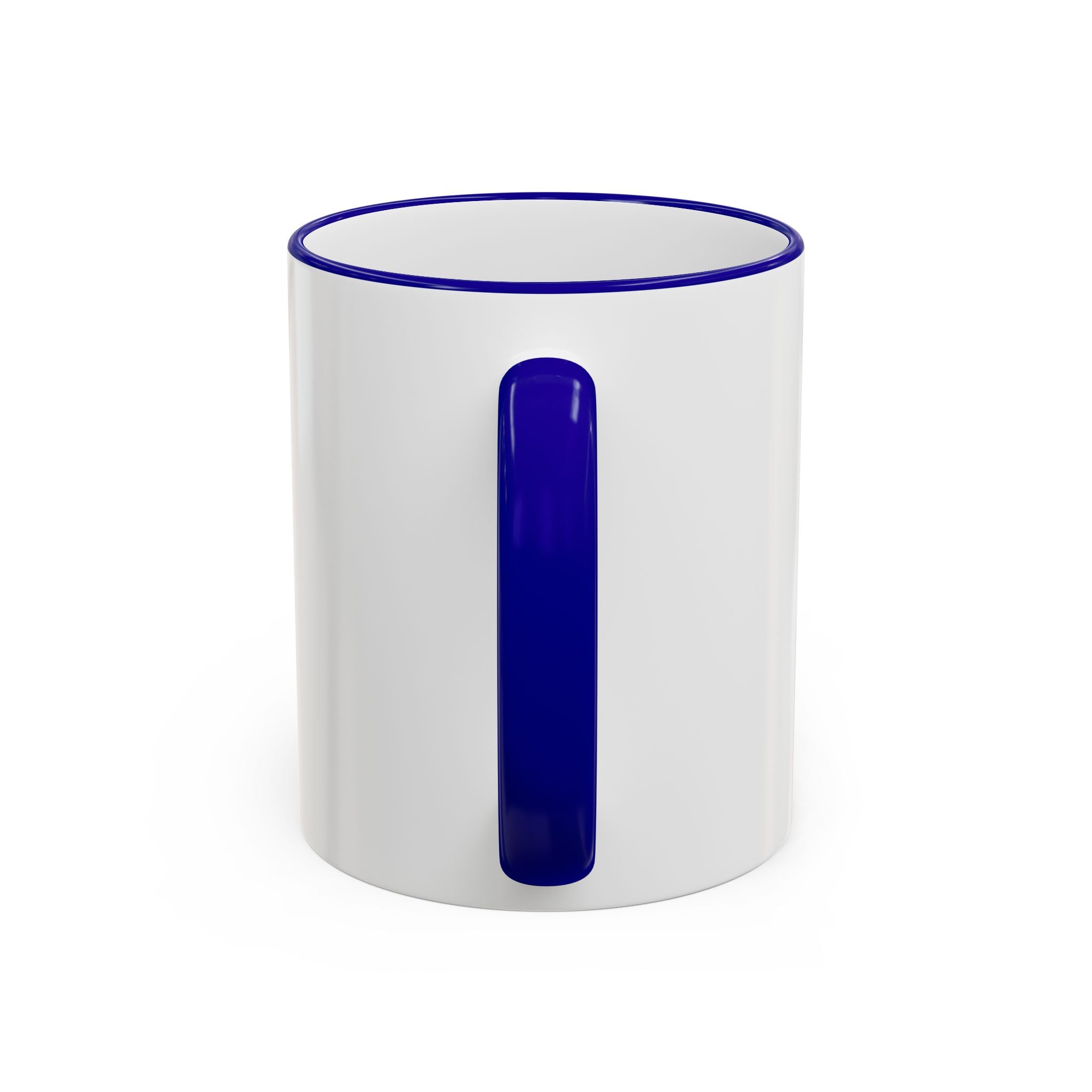 Dad 4 Life Accent Rim Mug — Father & Child Coffee Cup (11oz/15oz)