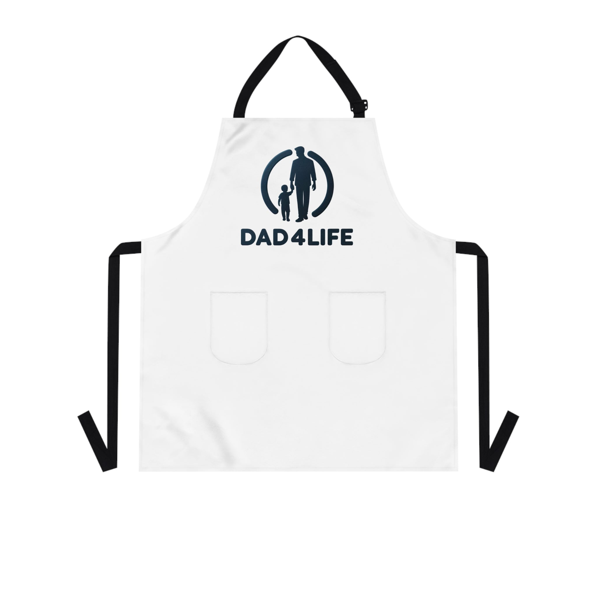 Dad4Life Cooking Apron — Father's Day Gift Dad & Child Silhouette Apron