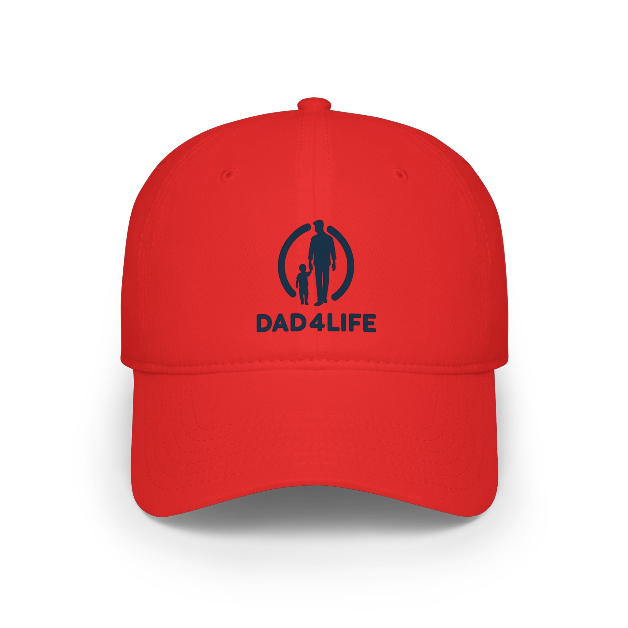 Dad4Life Low Profile Baseball Cap — Father & Child Logo Dad Hat