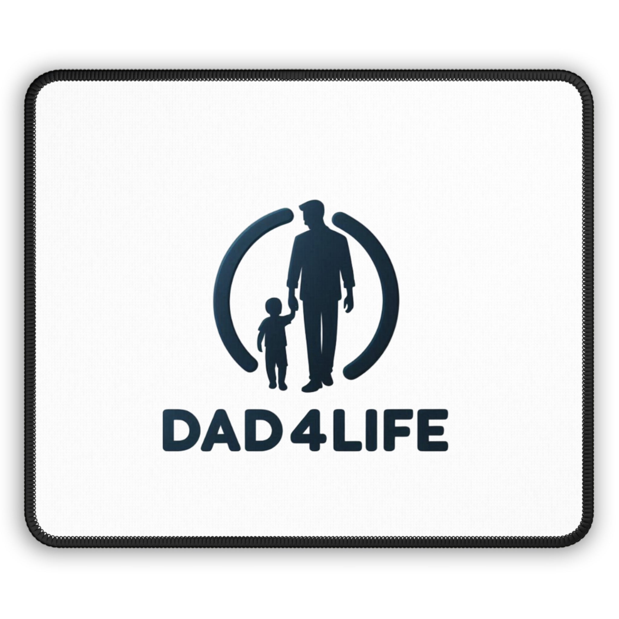Dad4Life Gaming Mouse Pad — Father & Child Logo Desk Mat, Father’s Day Gift