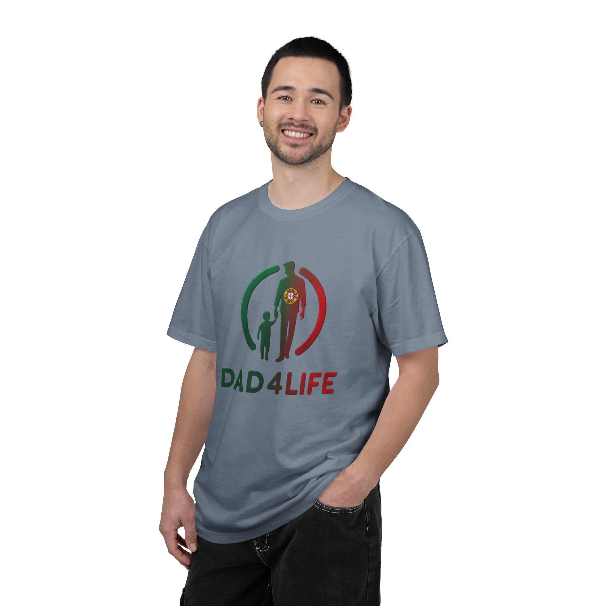 T-shirt « Dad 4 Life » — T-shirt imprimé silhouette Père et Fils