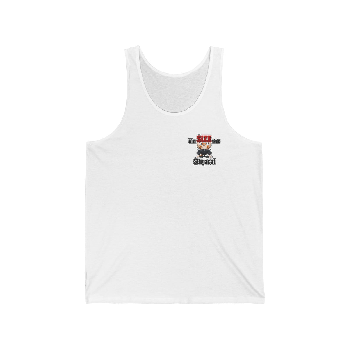 $Gigacat When SIZE Matters Unisex Jersey Tank
