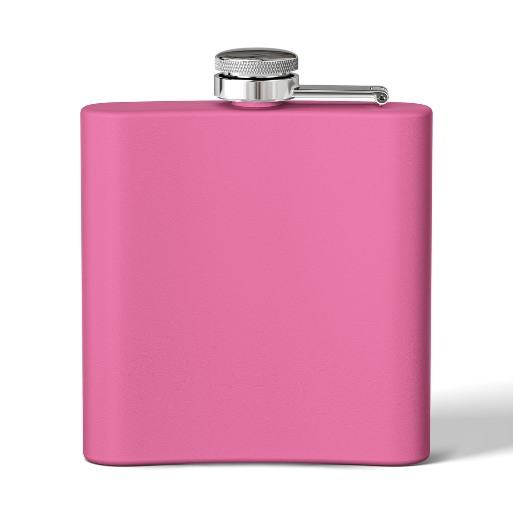 6oz Stainless Steel Flask — "DAD 4 LIFE" Father & Son Graphic, Father's Day Gift