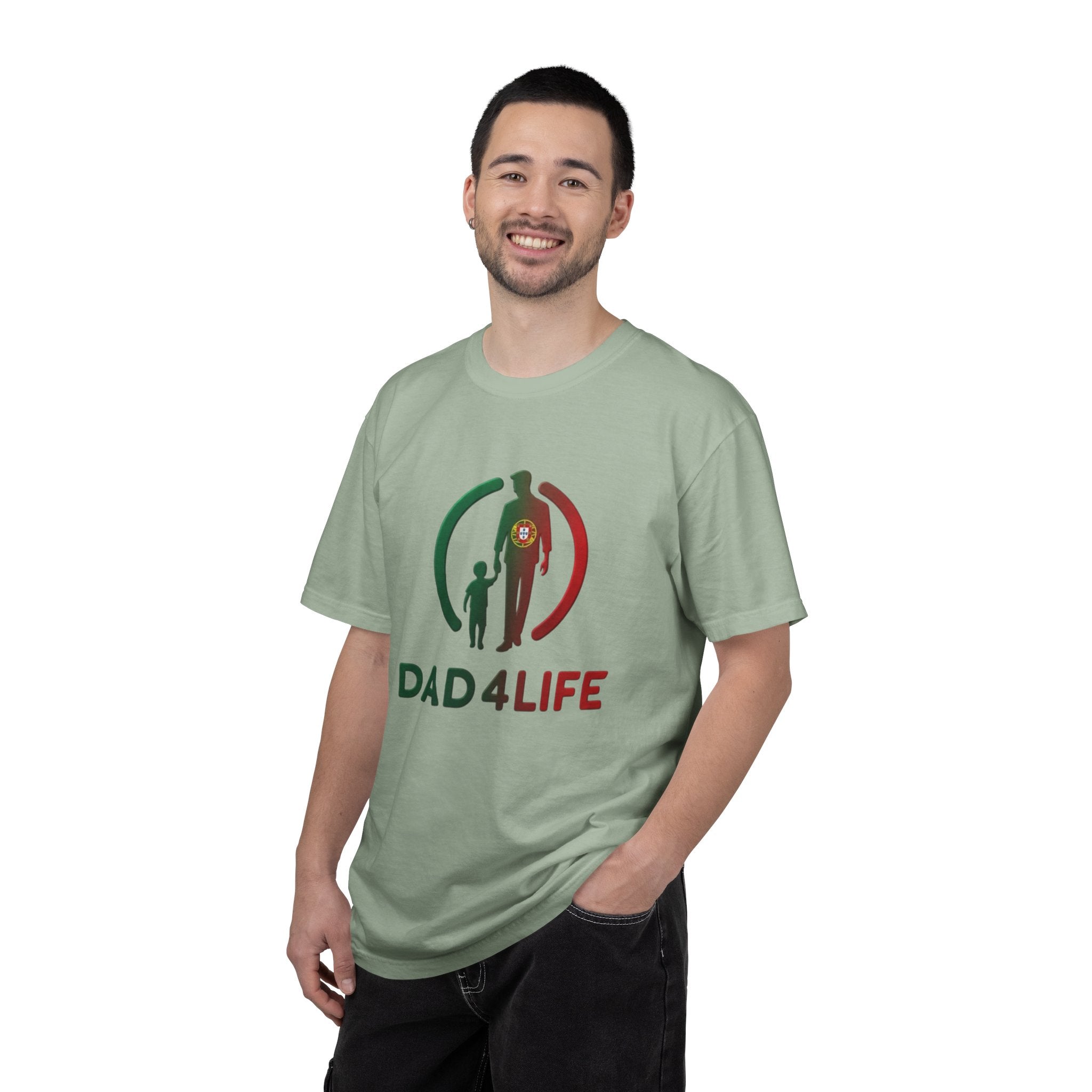 T-shirt « Dad 4 Life » — T-shirt imprimé silhouette Père et Fils