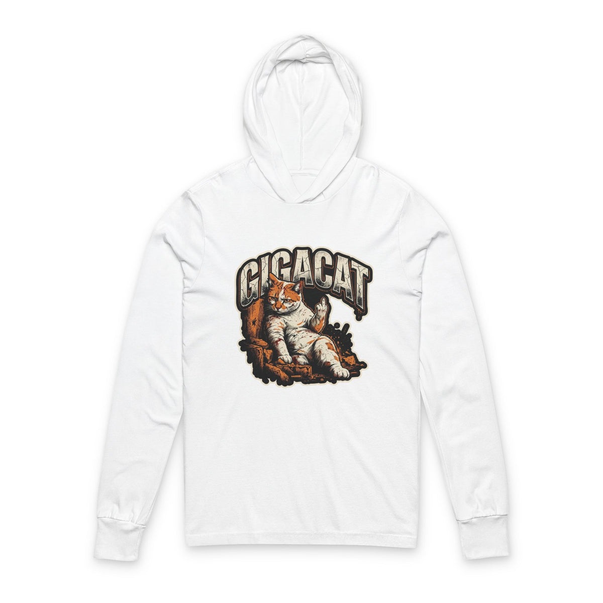 $Gigacat or FTW Unisex Hooded Long Sleeve Tee