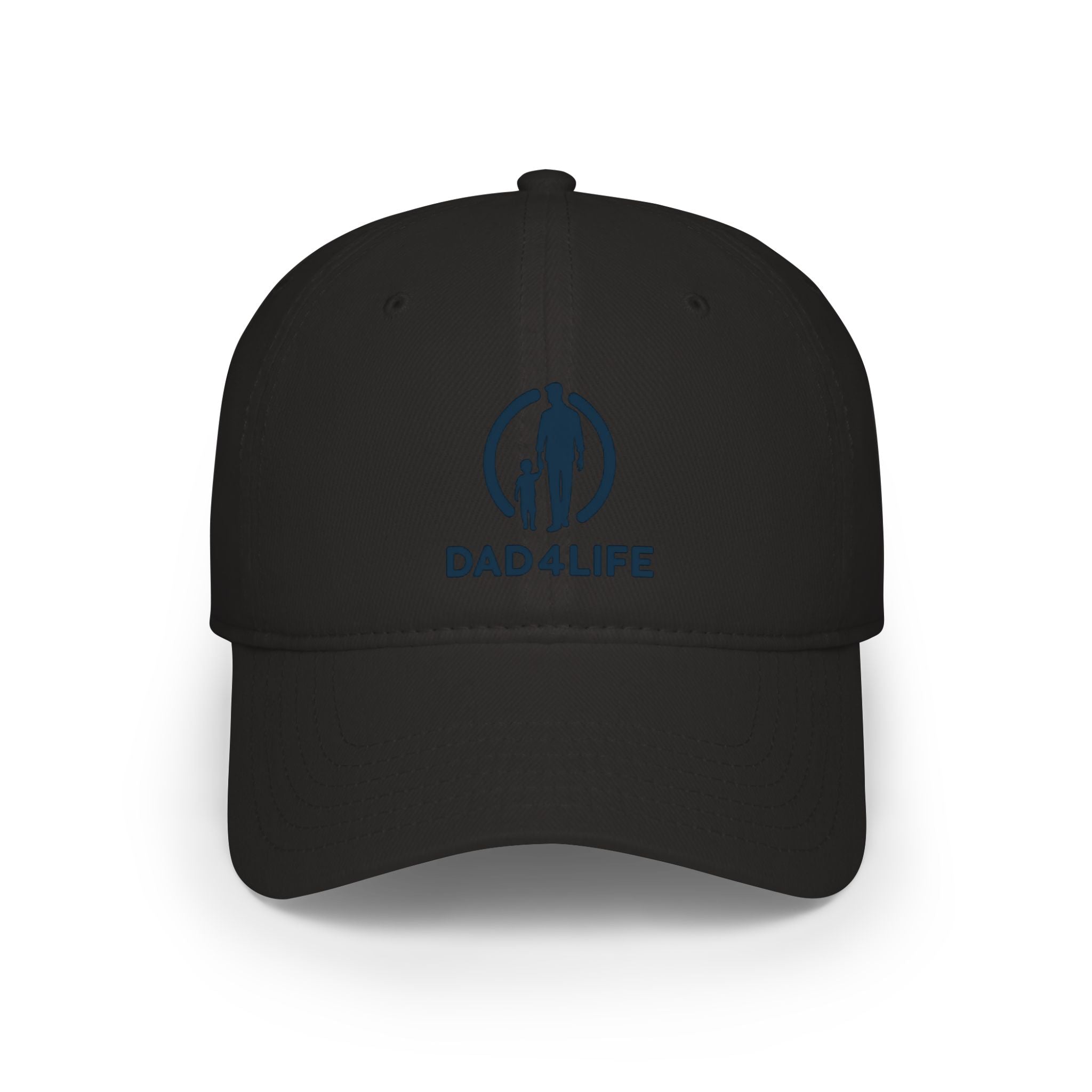 Dad4Life Low Profile Baseball Cap — Father & Child Logo Dad Hat
