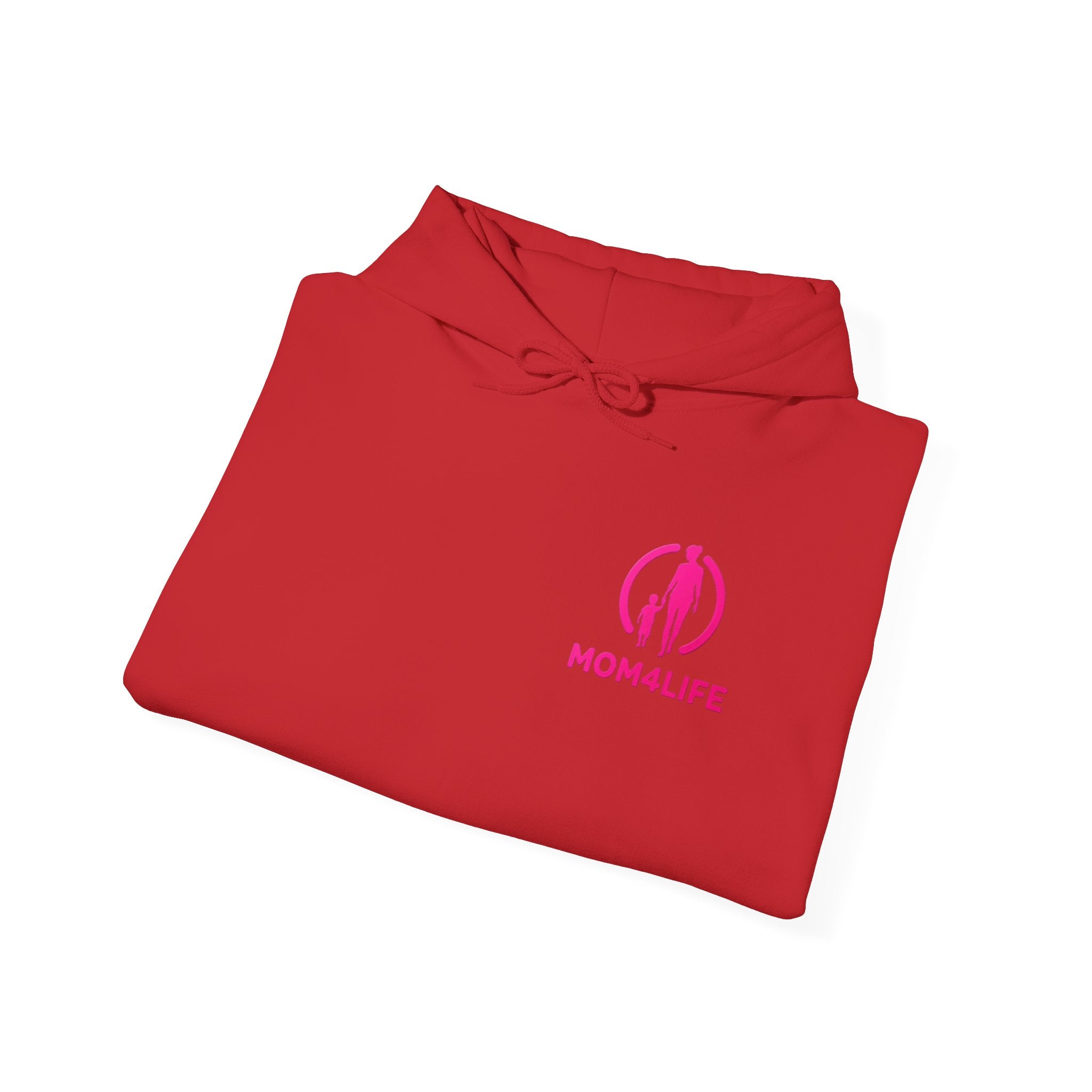 Mom4Life Hoodie – Pink Logo Mother's Day Pullover