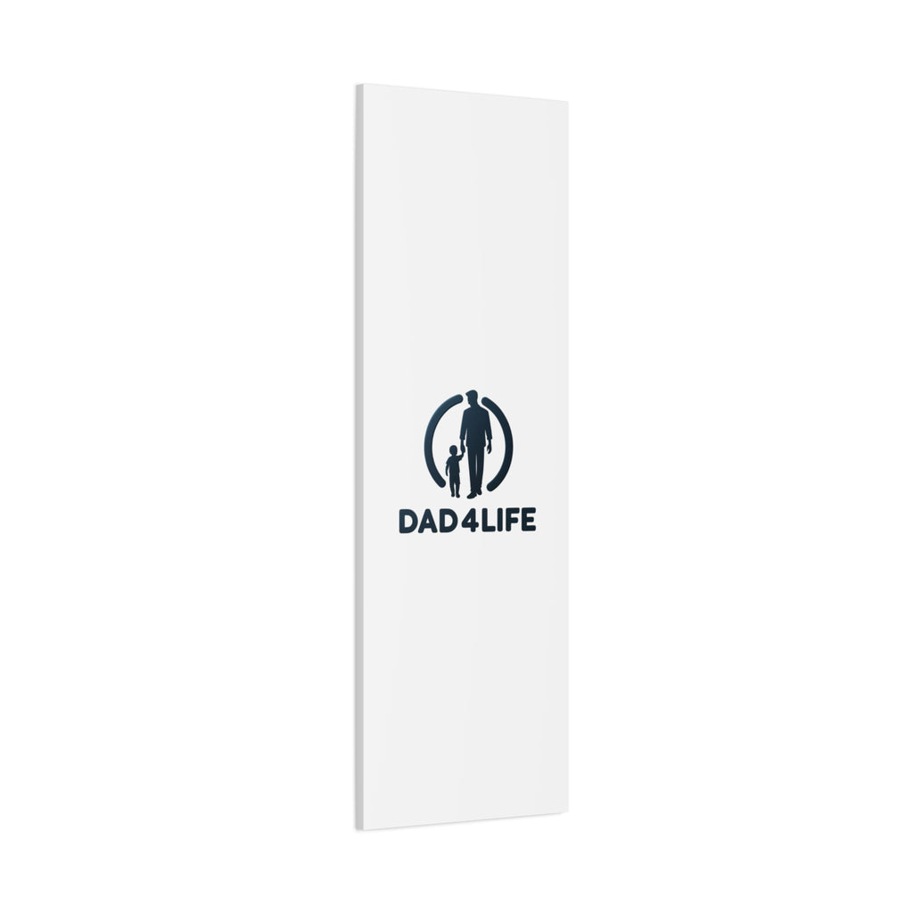 Canvas Wall Art — “DAD4LIFE” Father & Child Matte Stretched Canvas
