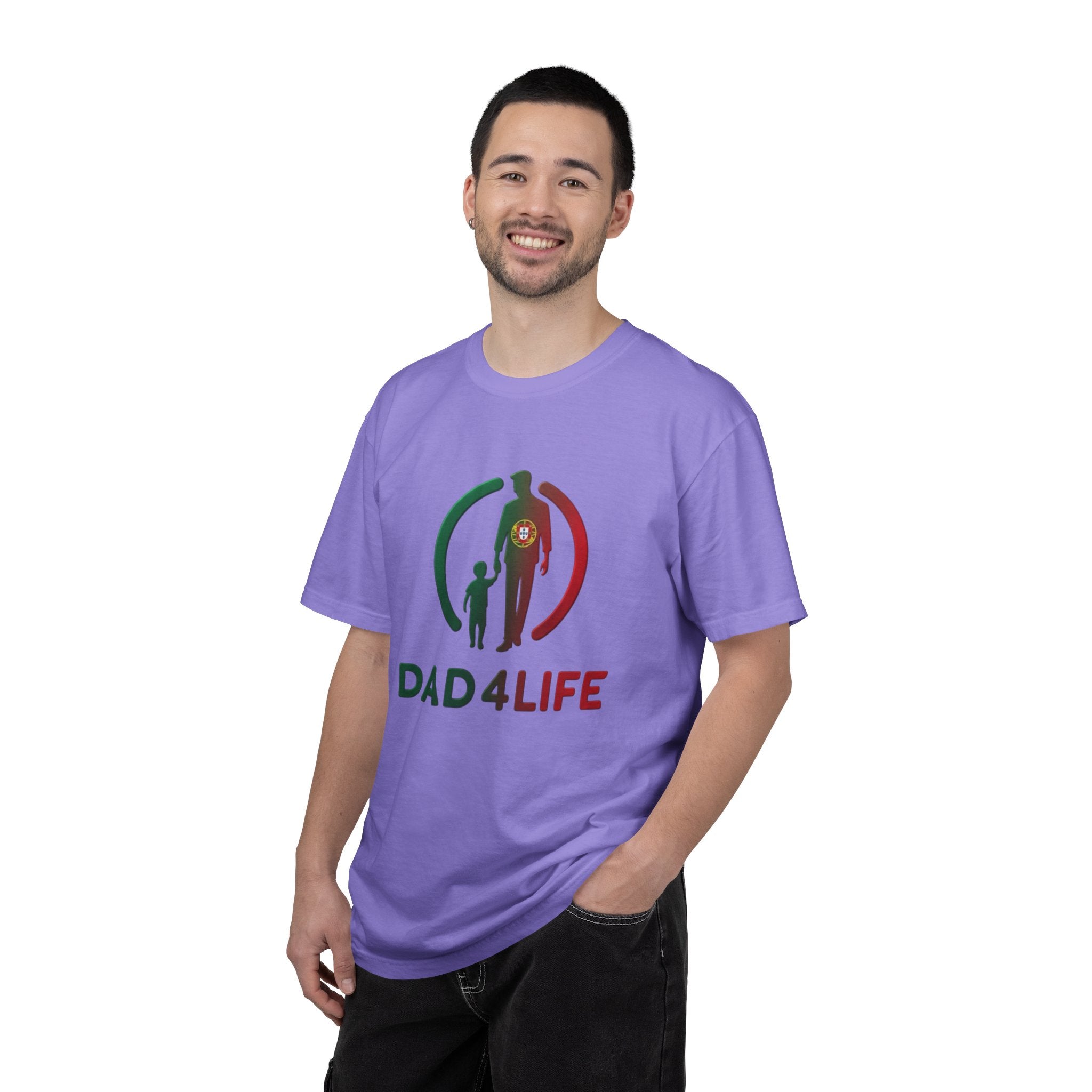 T-shirt « Dad 4 Life » — T-shirt imprimé silhouette Père et Fils