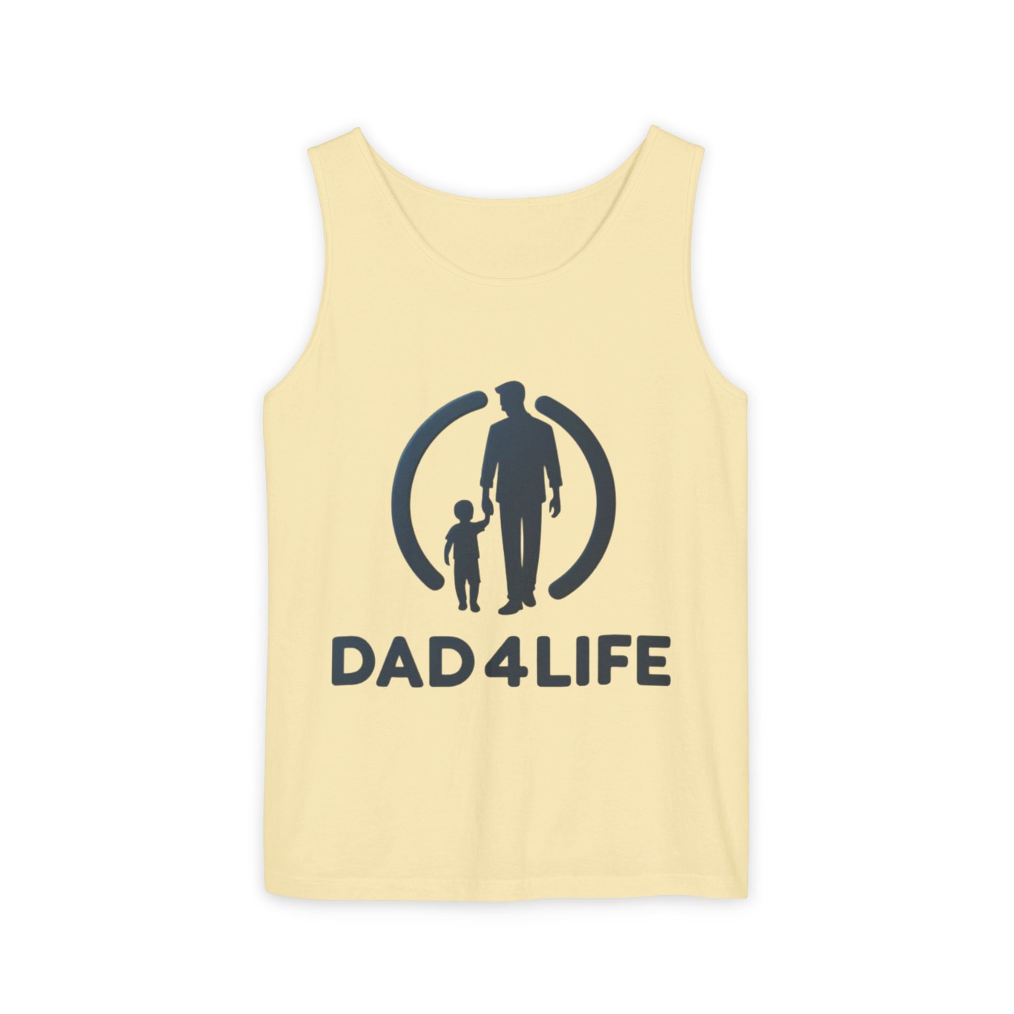 Dad 4 Life Tank Top — Father & Son Silhouette Tee