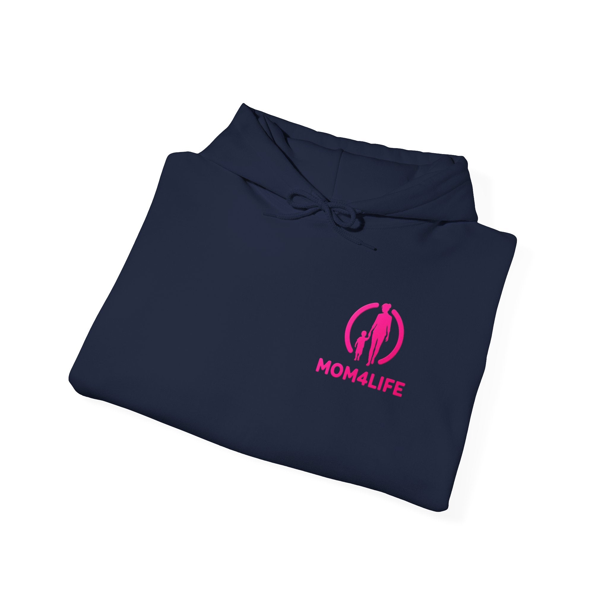 Mom4Life Hoodie – Pink Logo Mother's Day Pullover