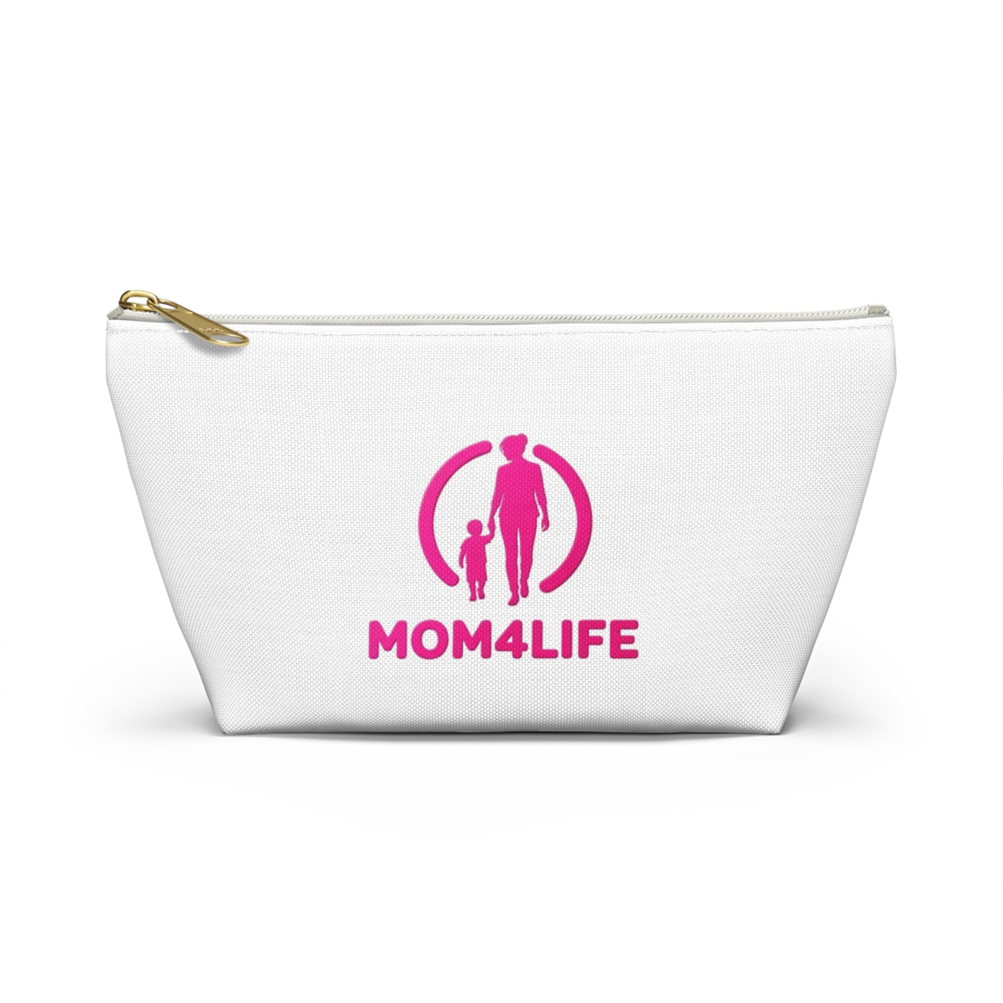 Mom4Life Accessory Pouch – Pink Mother & Child Makeup Bag