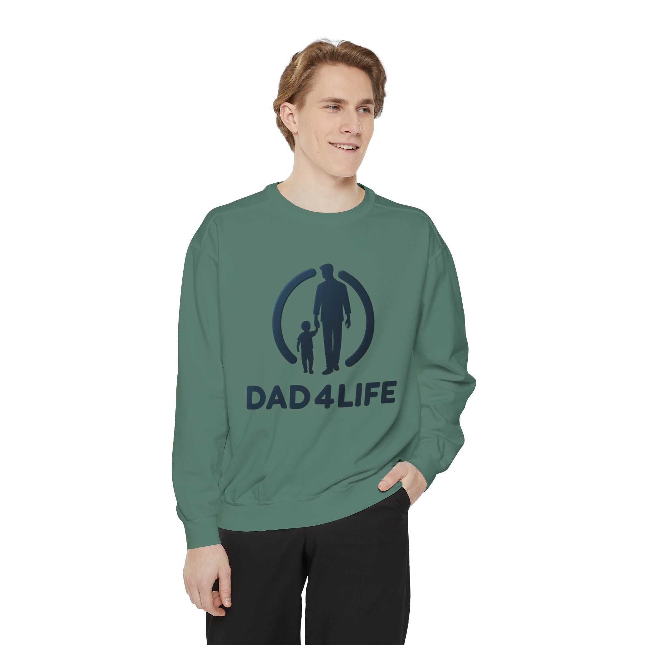 Sudadera Papá de por Vida — Cuello redondo con gráfico para Padre e Hijo