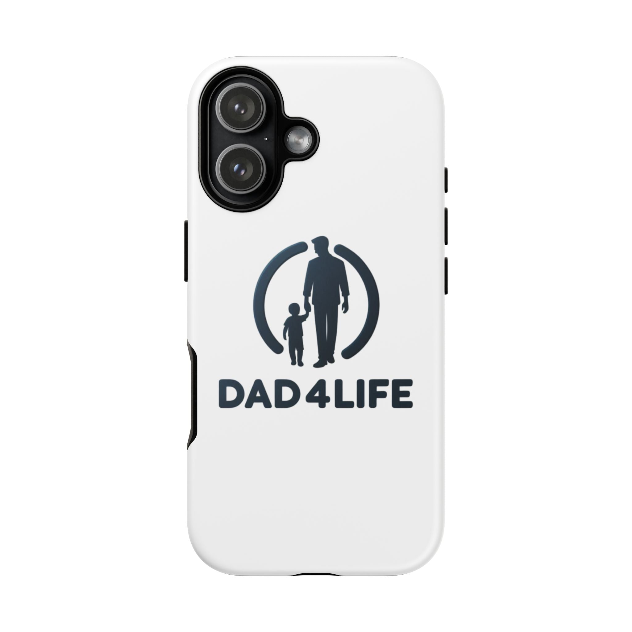 Funda protectora para teléfono Dad4Life — Funda protectora con silueta de padre e hijo