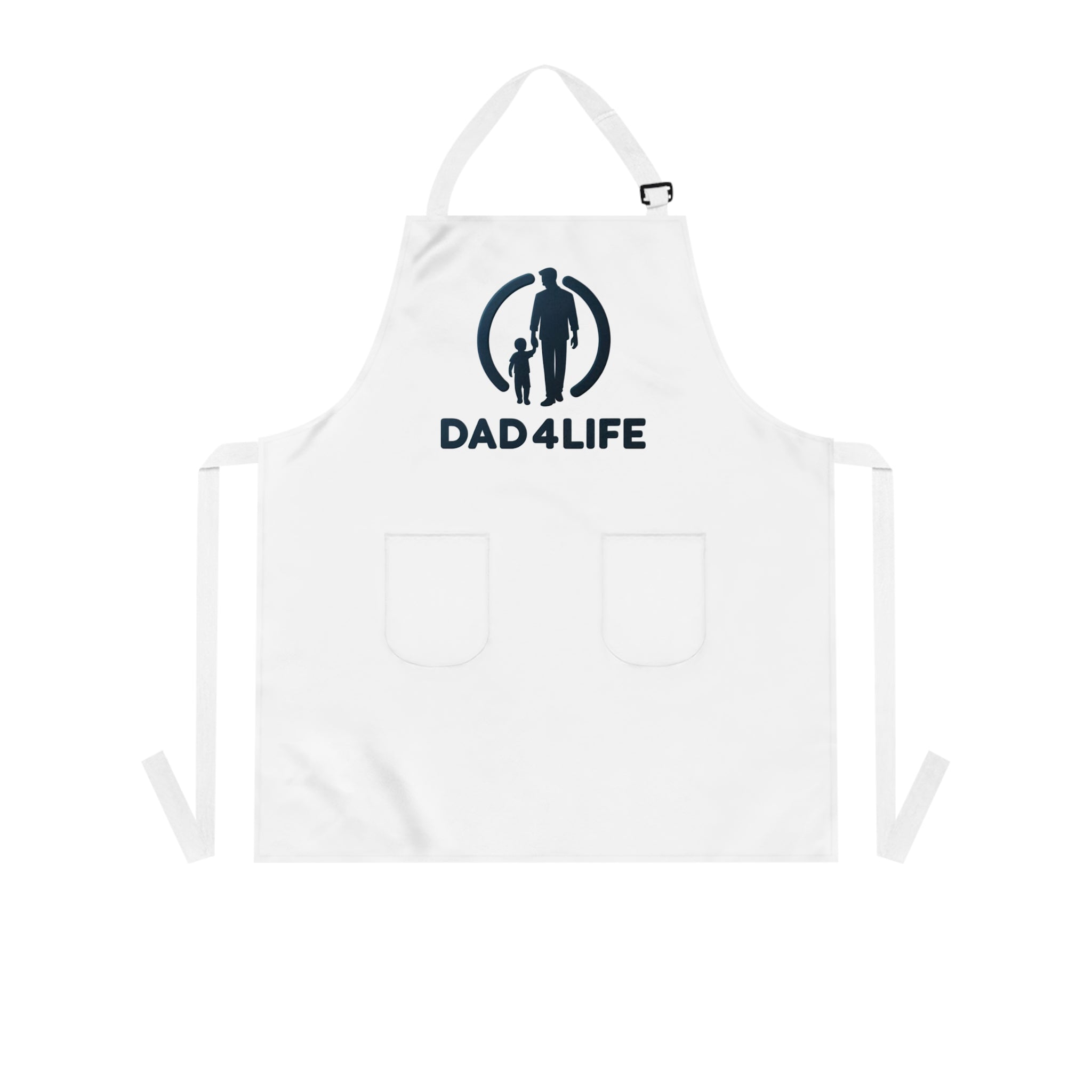 Dad4Life Cooking Apron — Father's Day Gift Dad & Child Silhouette Apron