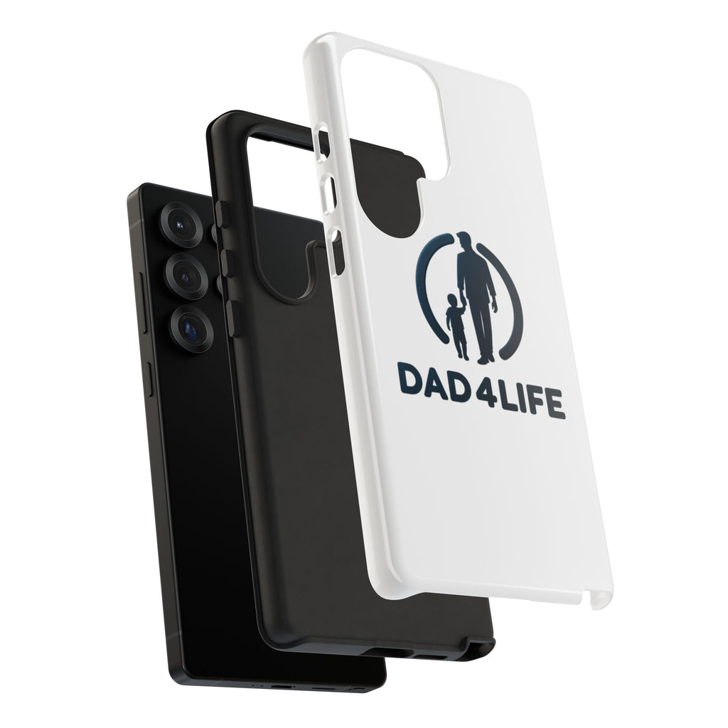 Coque de Téléphone Robuste PapaPourLaVie — Coque de Protection Silhouette Père et Fils