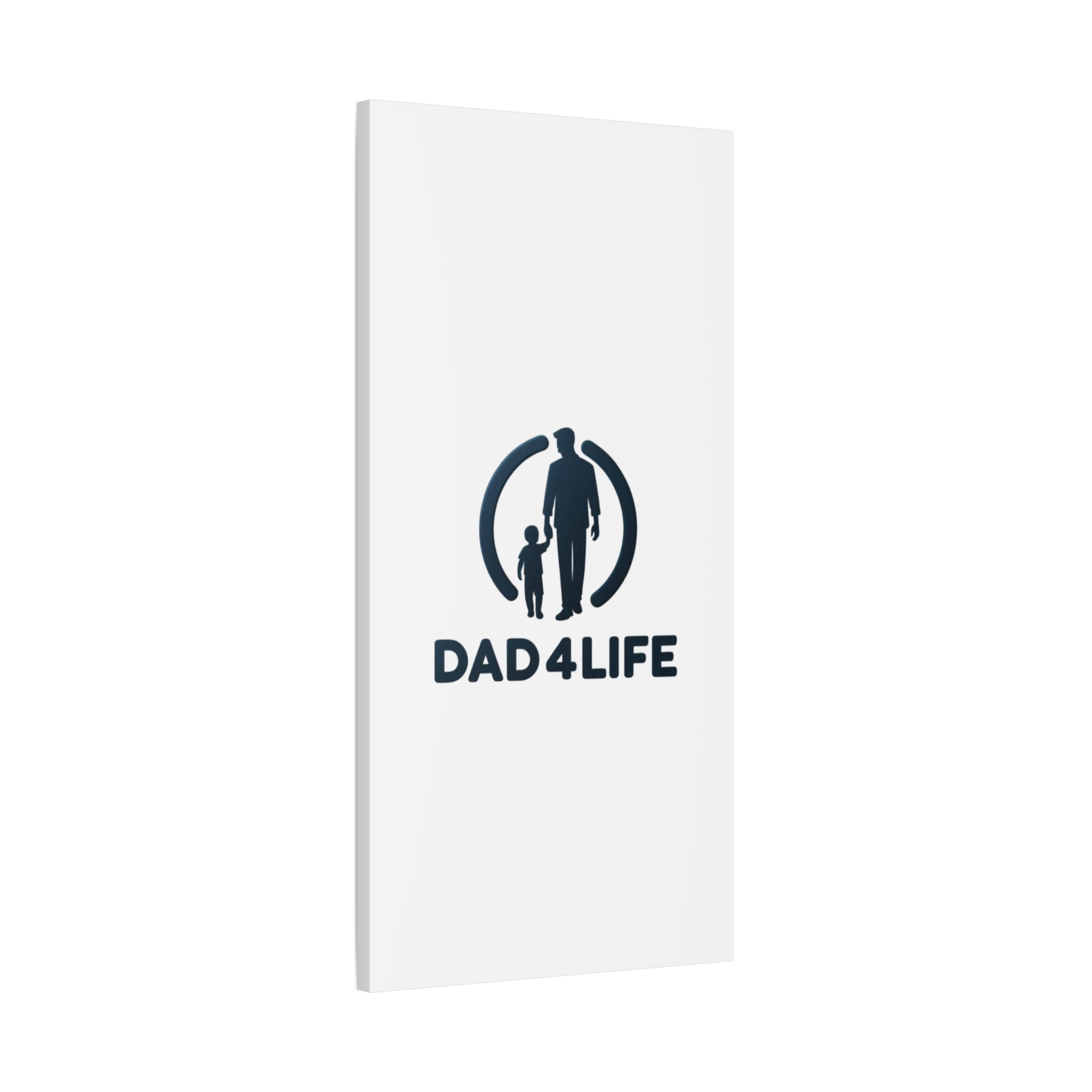 Canvas Wall Art — “DAD4LIFE” Father & Child Matte Stretched Canvas