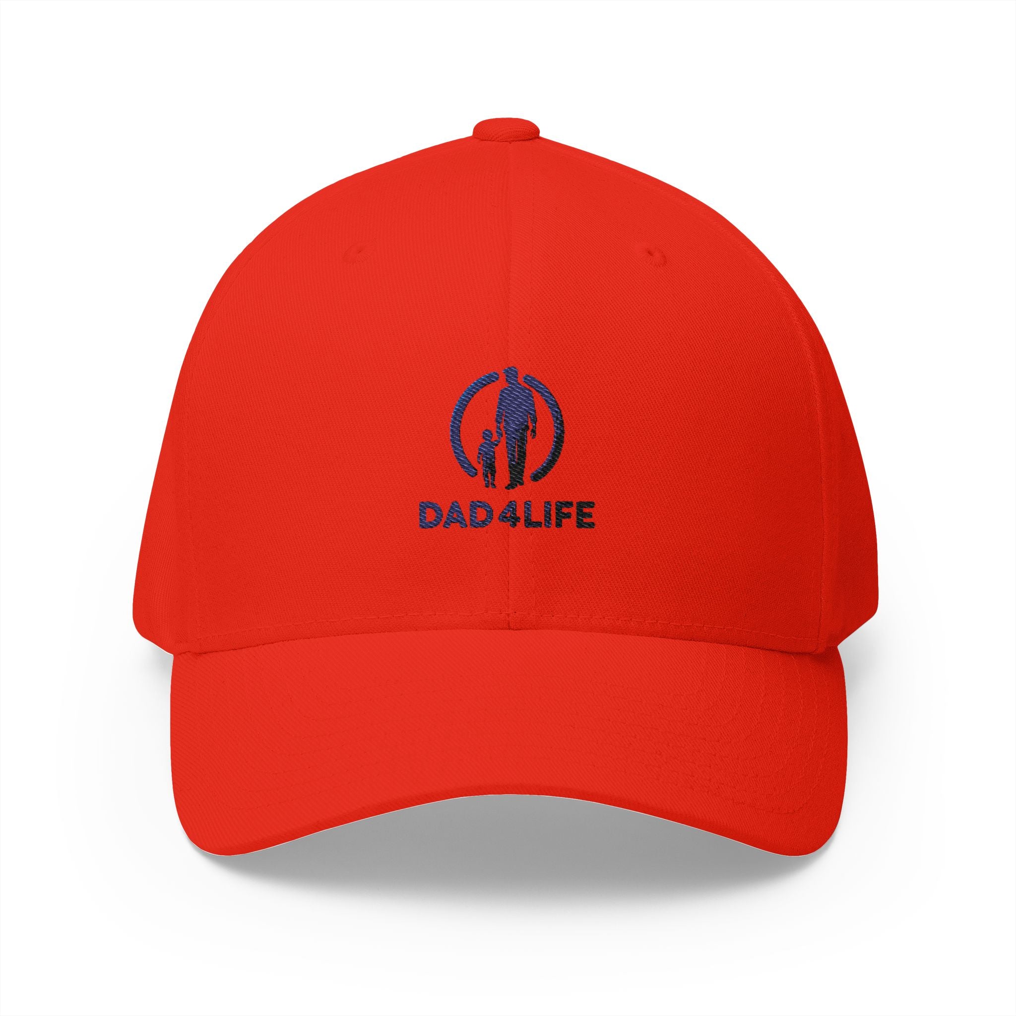Dad4Life Embroidered Dad Baseball Cap — Structured Closed-Back Hat for Fathers, Father’s Day Gift