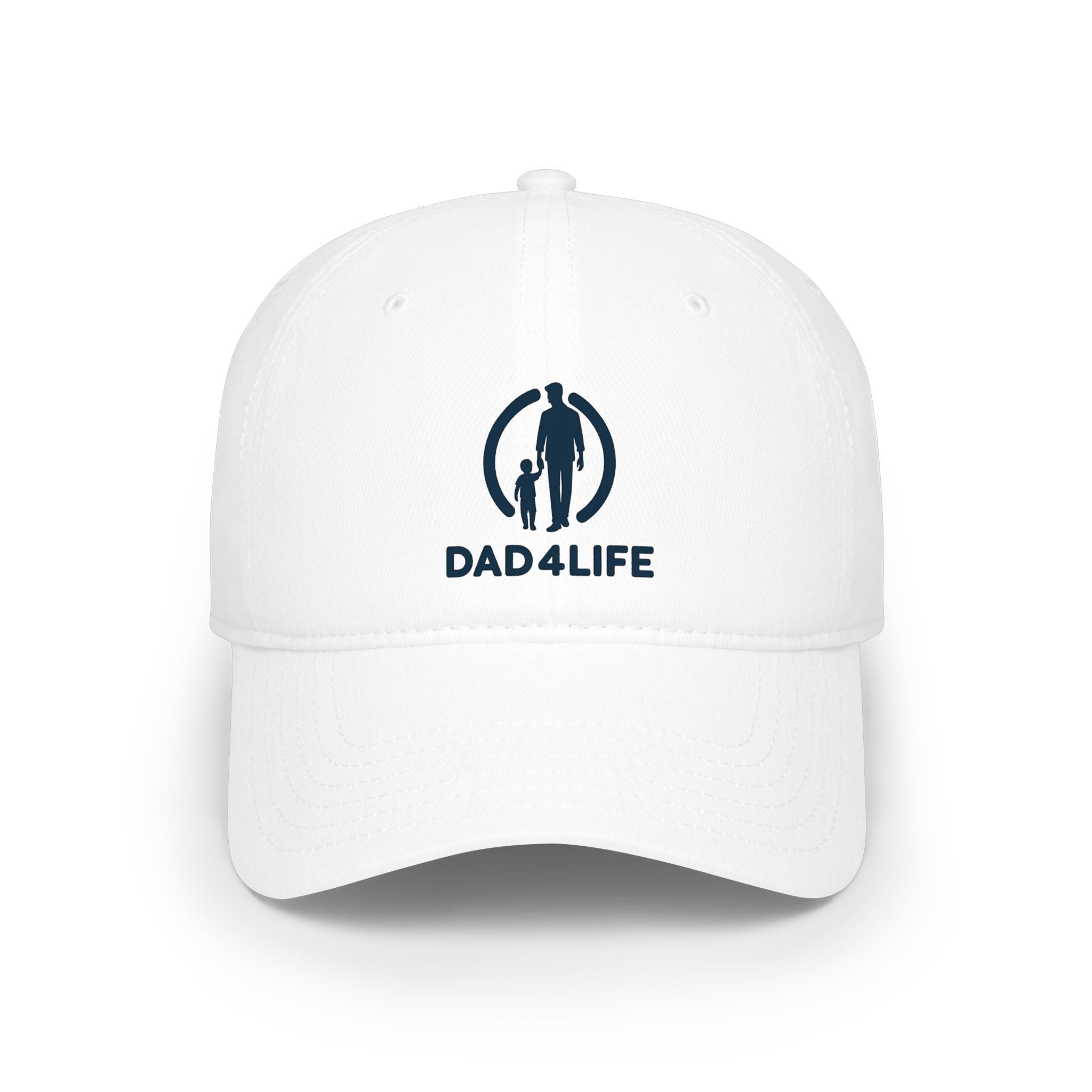 Dad4Life Low Profile Baseball Cap — Father & Child Logo Dad Hat