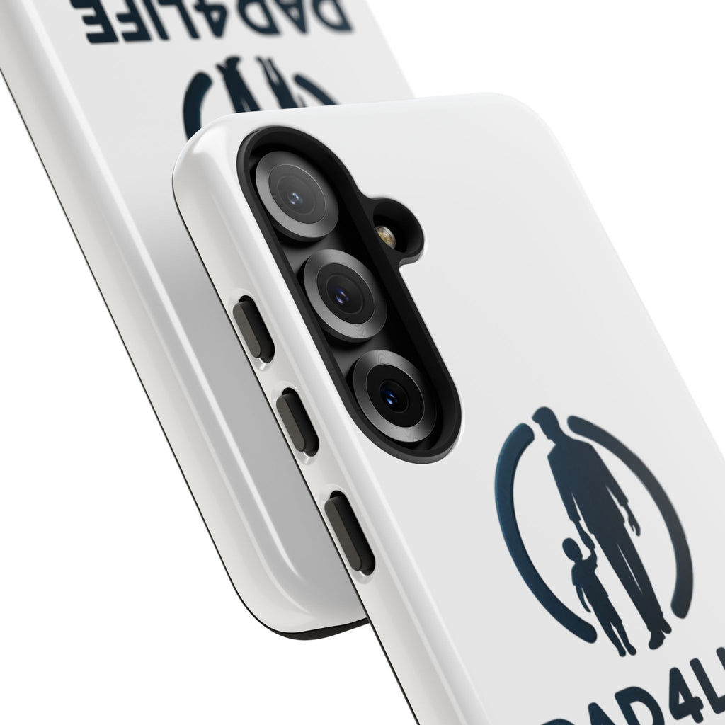 Coque de Téléphone Robuste PapaPourLaVie — Coque de Protection Silhouette Père et Fils
