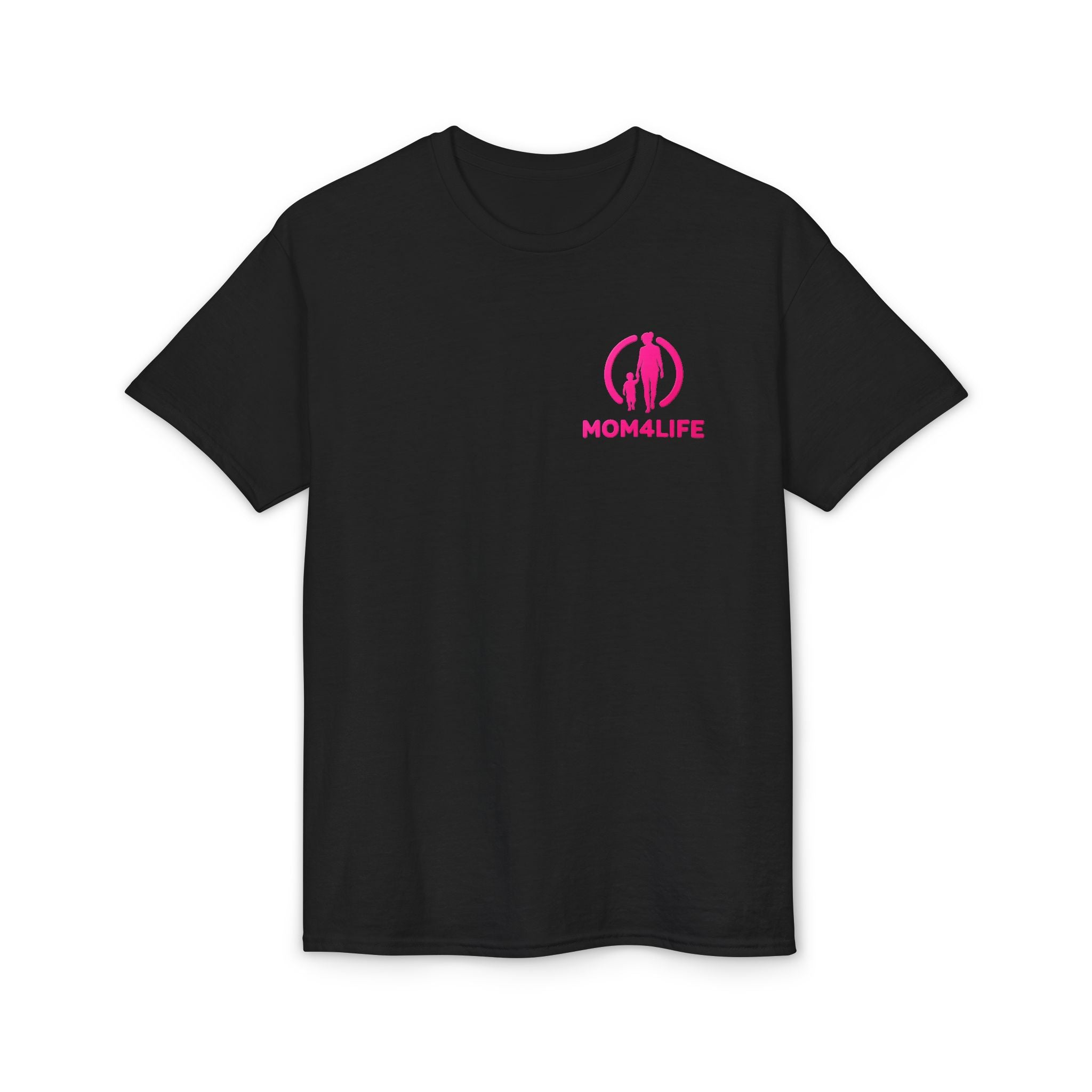 Mom Life T-Shirt – Pink Mom Silhouette Graphic Tee
