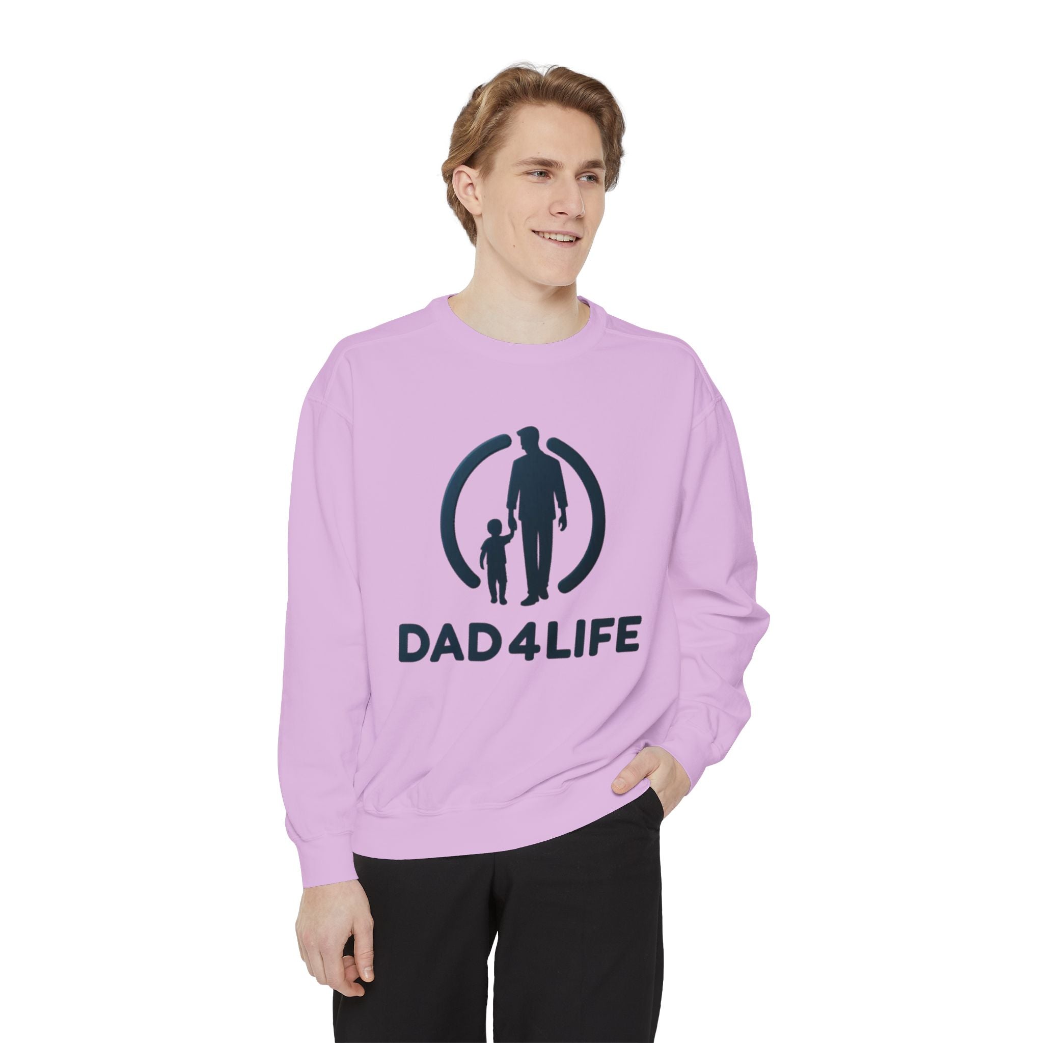 Sudadera Papá de por Vida — Cuello redondo con gráfico para Padre e Hijo