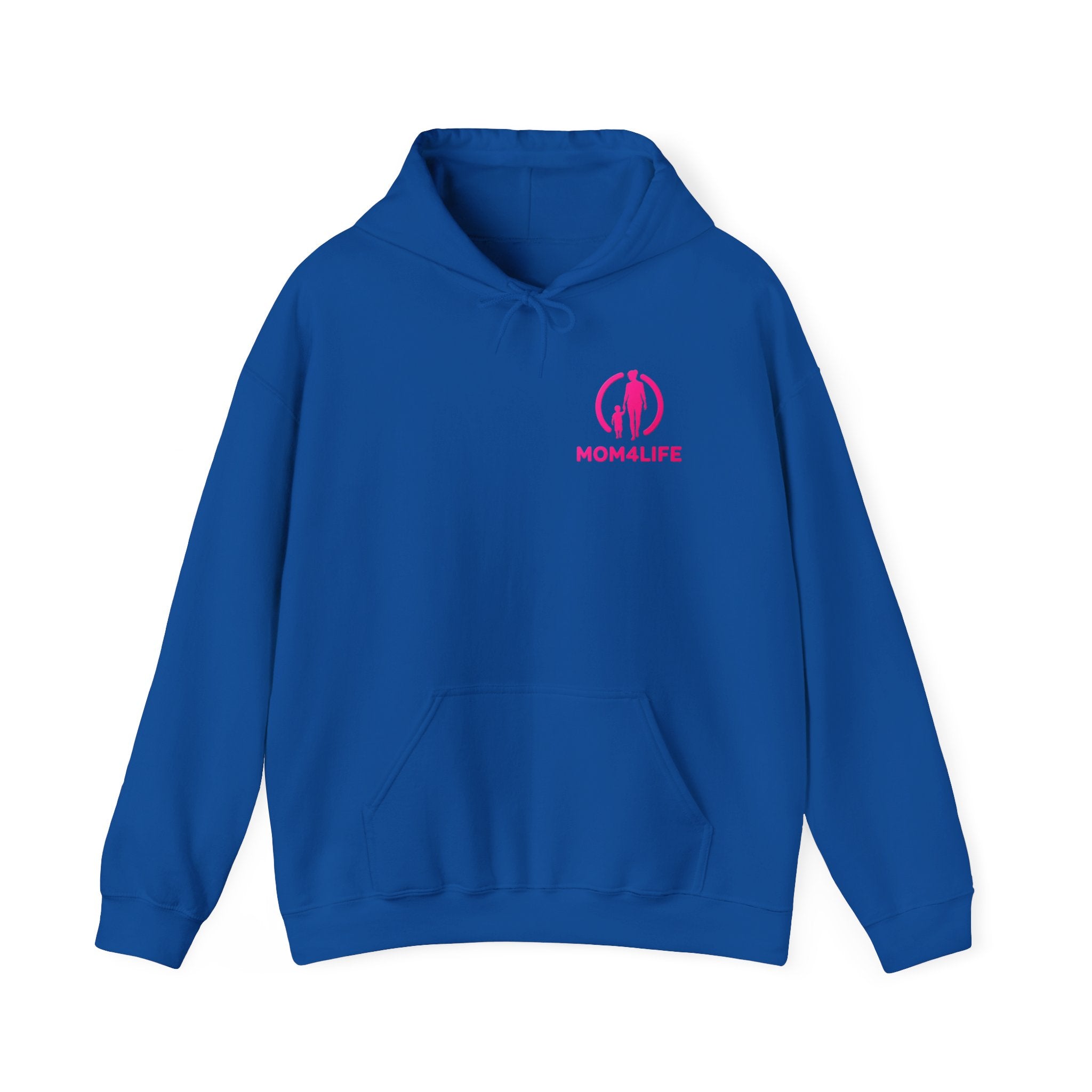 Mom4Life Hoodie – Pink Logo Mother's Day Pullover