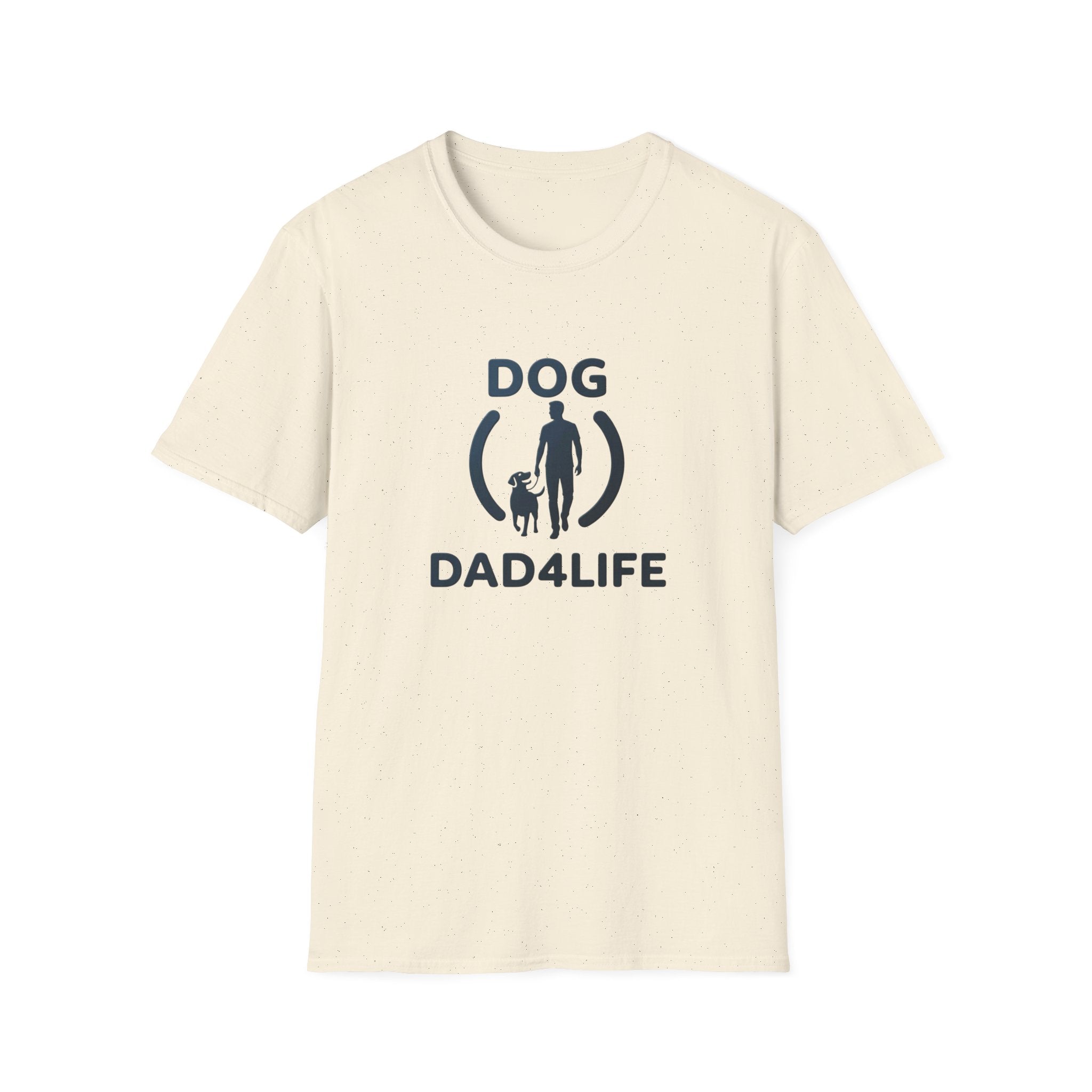 Dog Dad T-Shirt — "DOG DAD4LIFE" Graphic Tee for Dog Lovers