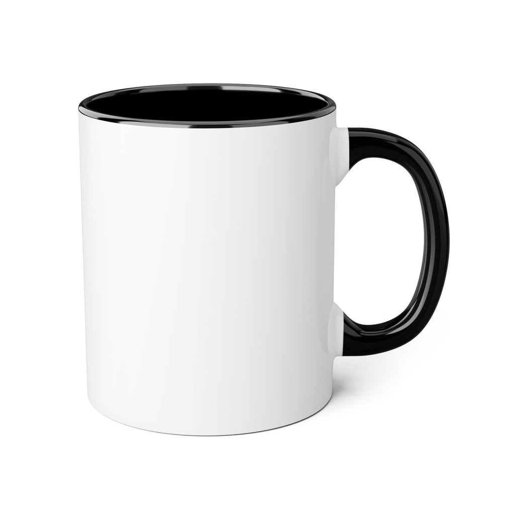 Mug « Papa pour la vie » — Mug bicolore de 325 ml pour papas, cadeau Père et enfant