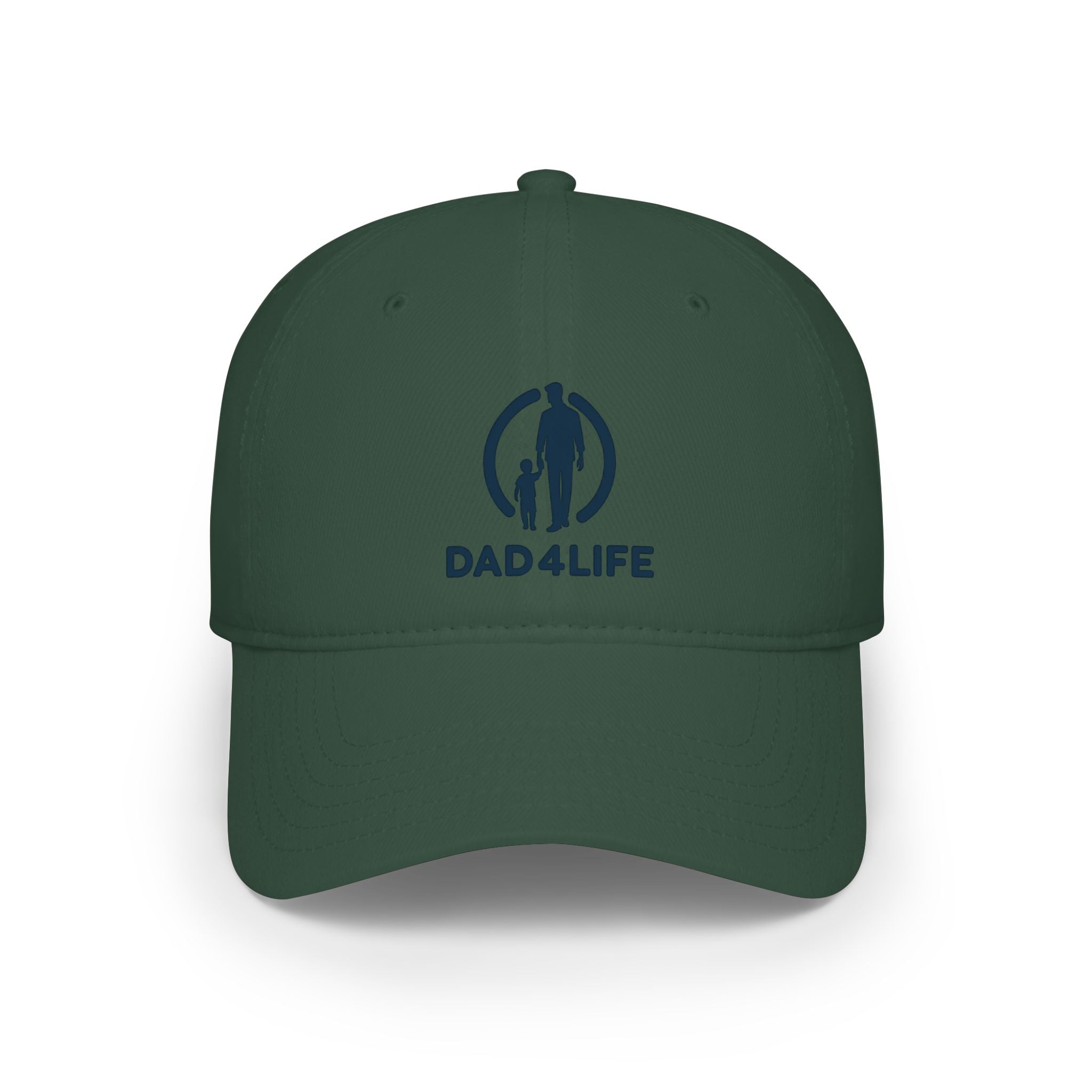 Dad4Life Low Profile Baseball Cap — Father & Child Logo Dad Hat