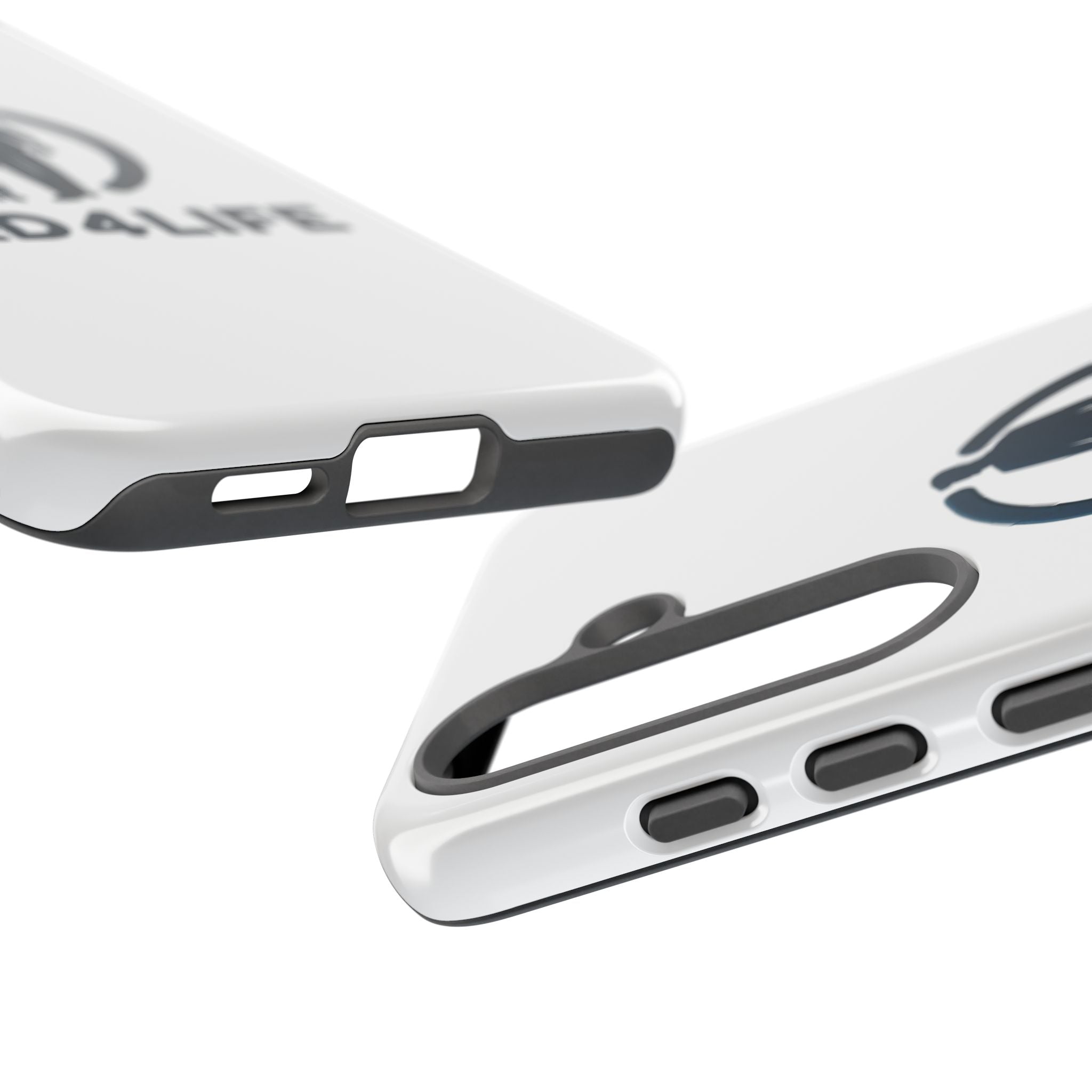 Funda protectora para teléfono Dad4Life — Funda protectora con silueta de padre e hijo