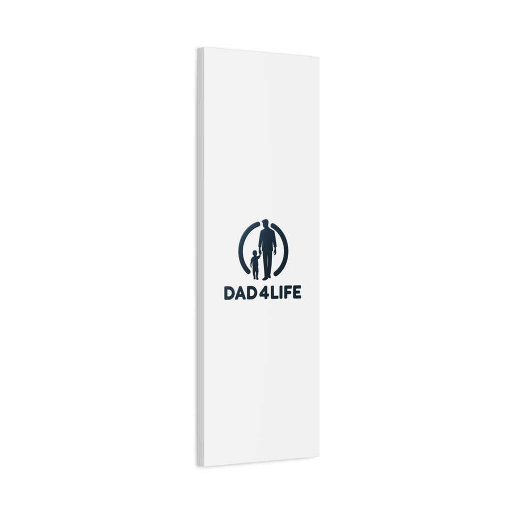 Canvas Wall Art — “DAD4LIFE” Father & Child Matte Stretched Canvas