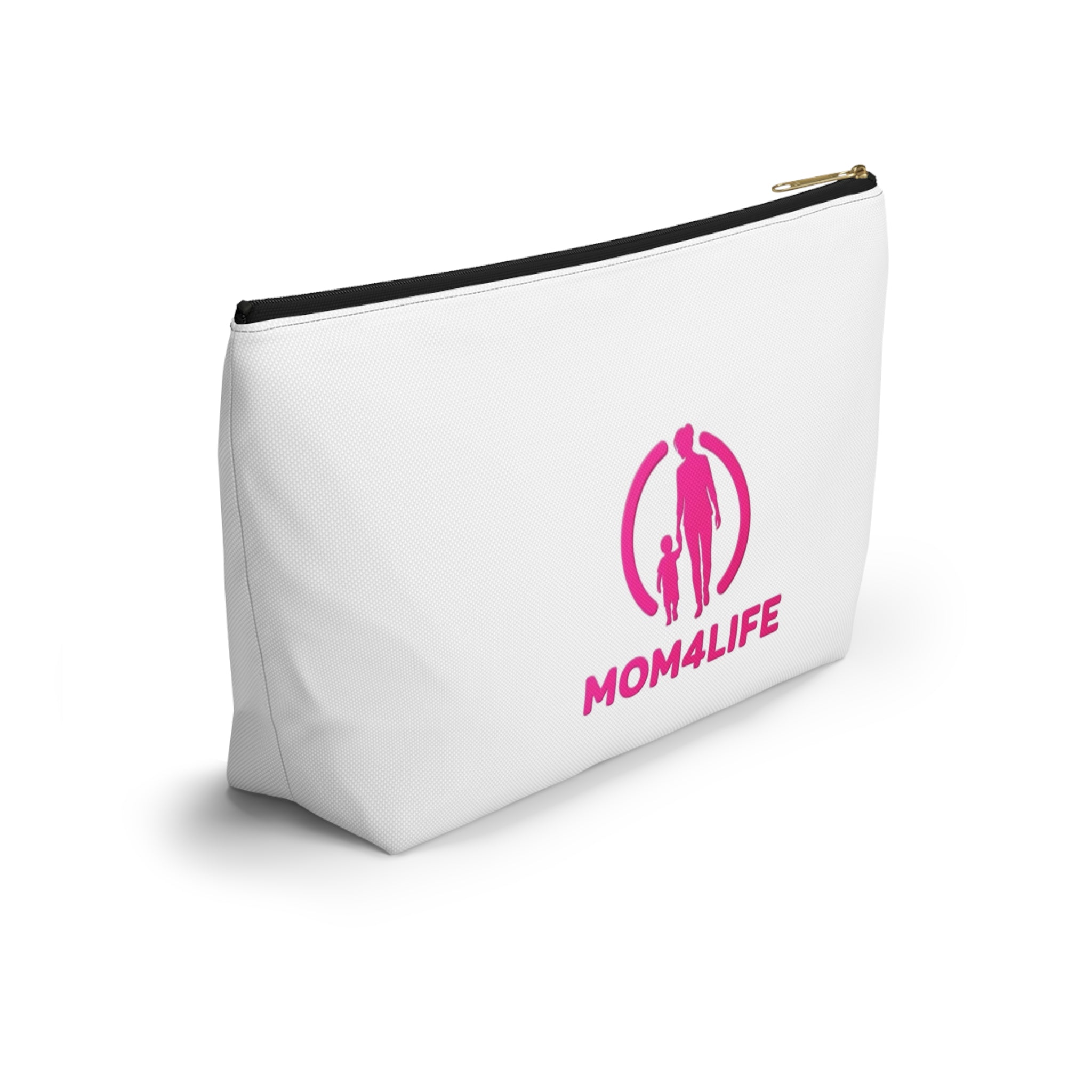 Mom4Life Accessory Pouch – Pink Mother & Child Makeup Bag