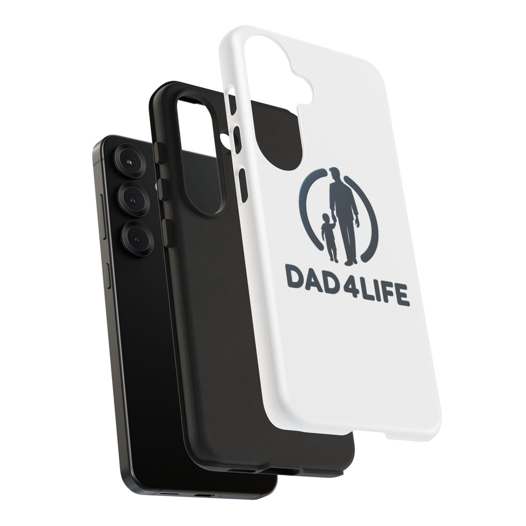 Coque de Téléphone Robuste PapaPourLaVie — Coque de Protection Silhouette Père et Fils