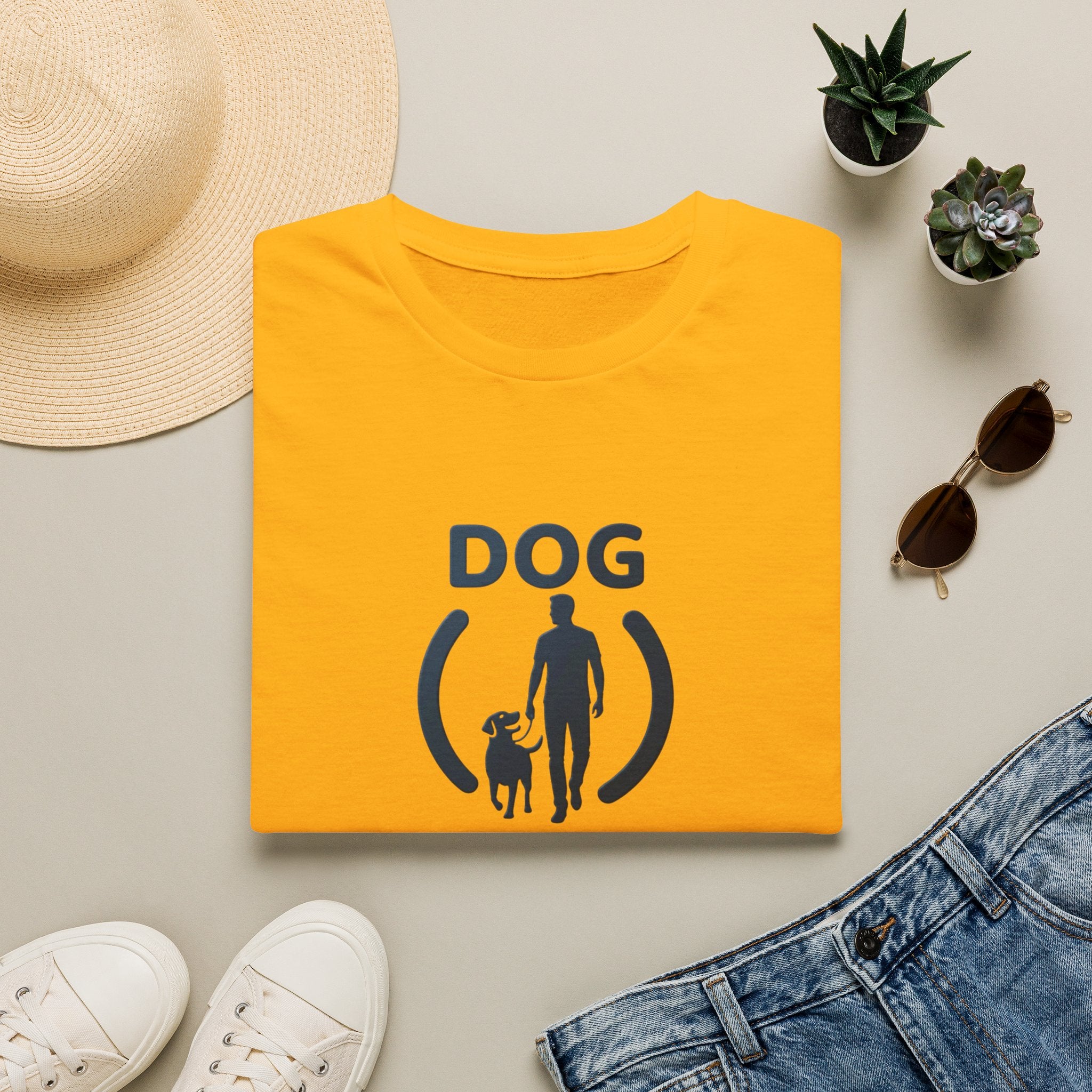 Dog Dad T-Shirt — "DOG DAD4LIFE" Graphic Tee for Dog Lovers