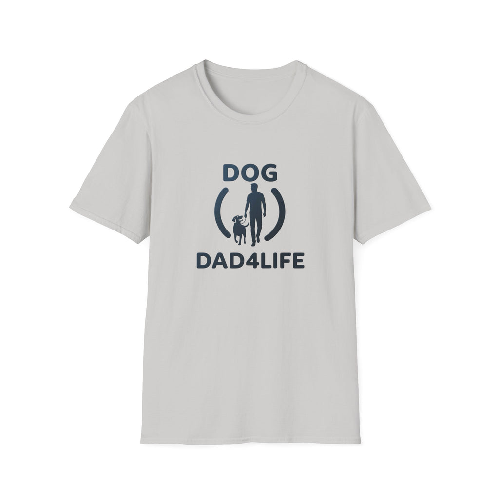 Dog Dad T-Shirt — "DOG DAD4LIFE" Graphic Tee for Dog Lovers