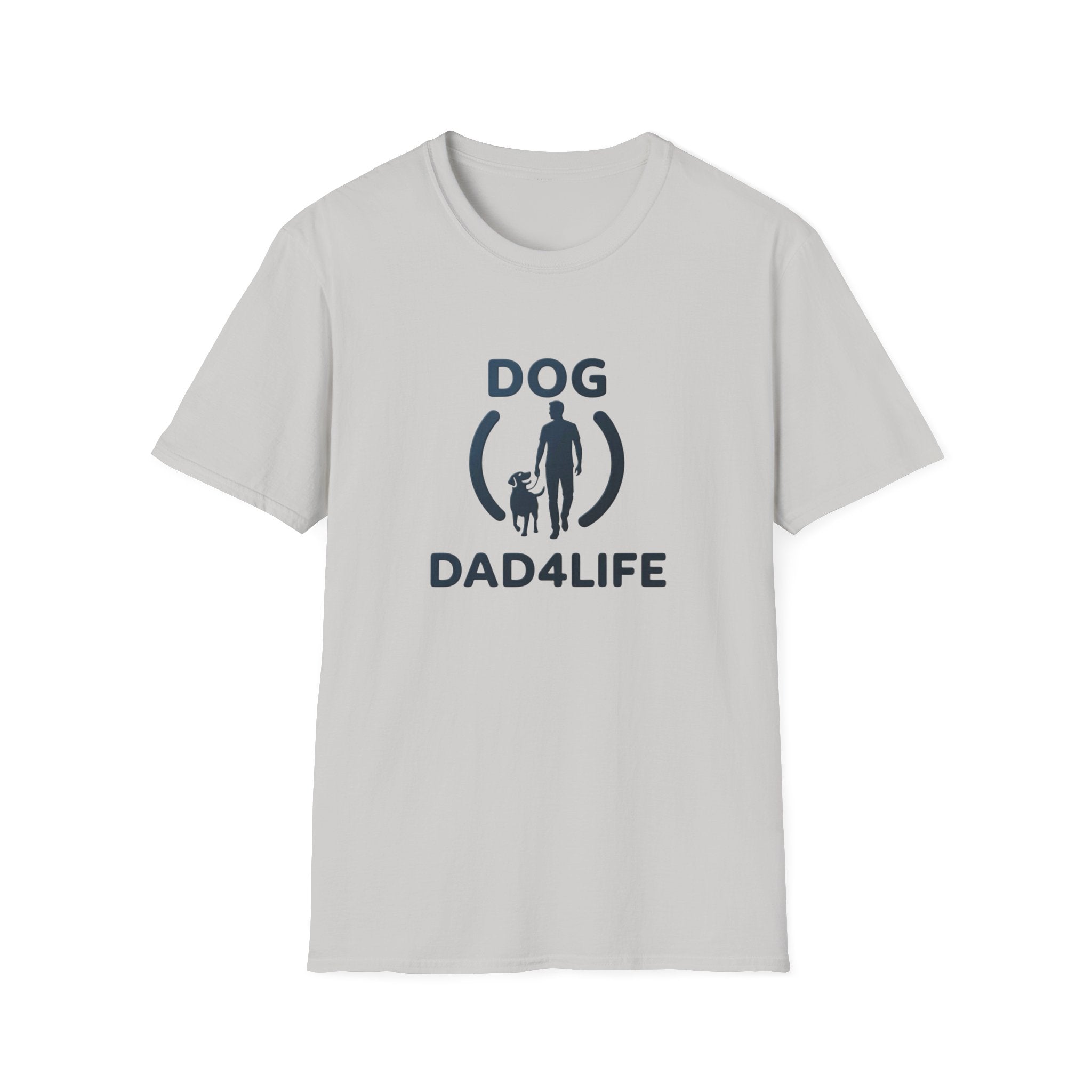 Dog Dad T-Shirt — "DOG DAD4LIFE" Graphic Tee for Dog Lovers