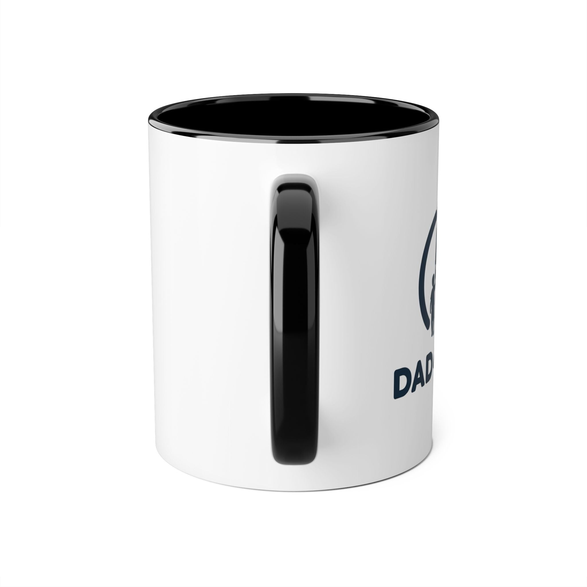 Mug « Papa pour la vie » — Mug bicolore de 325 ml pour papas, cadeau Père et enfant