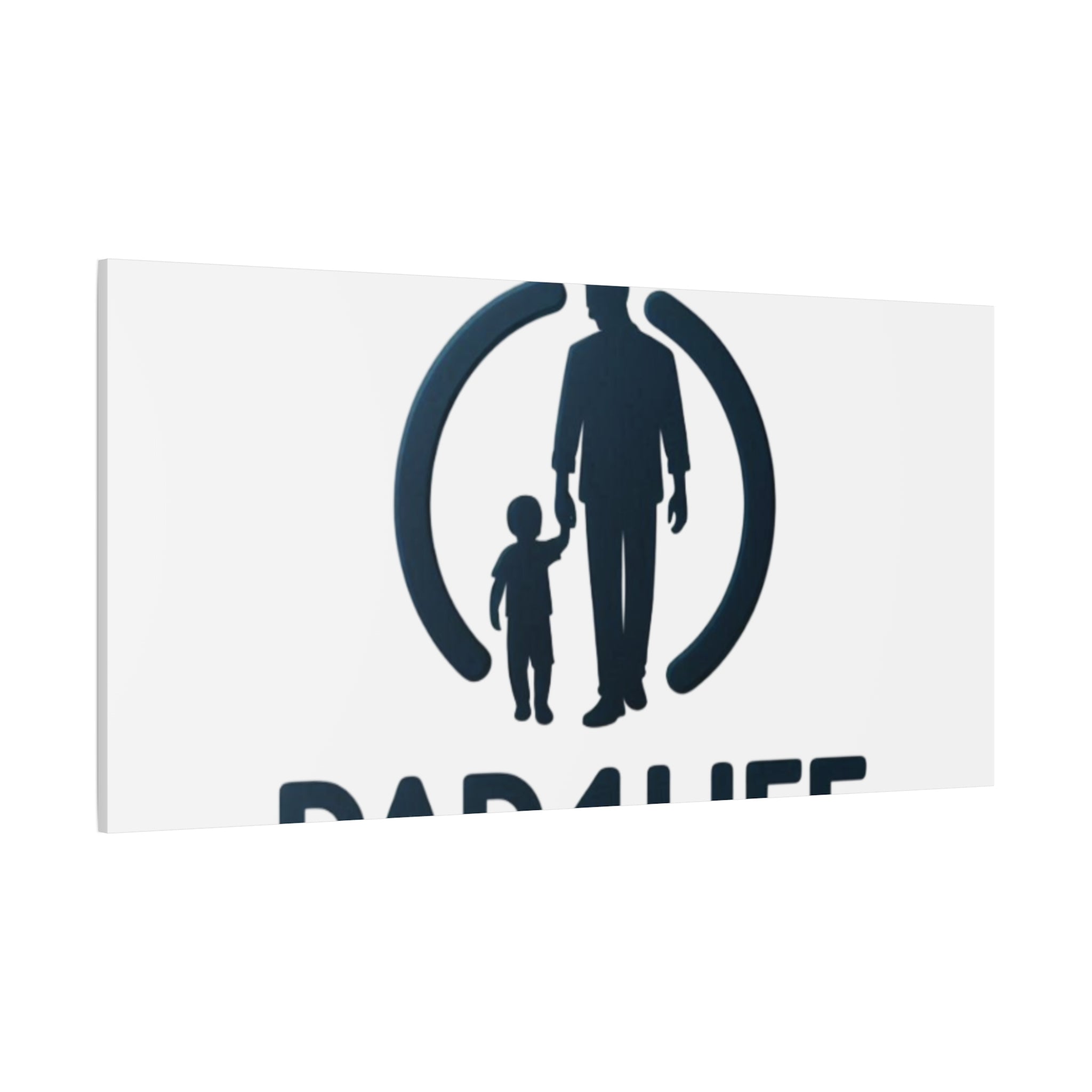 Canvas Wall Art — “DAD4LIFE” Father & Child Matte Stretched Canvas