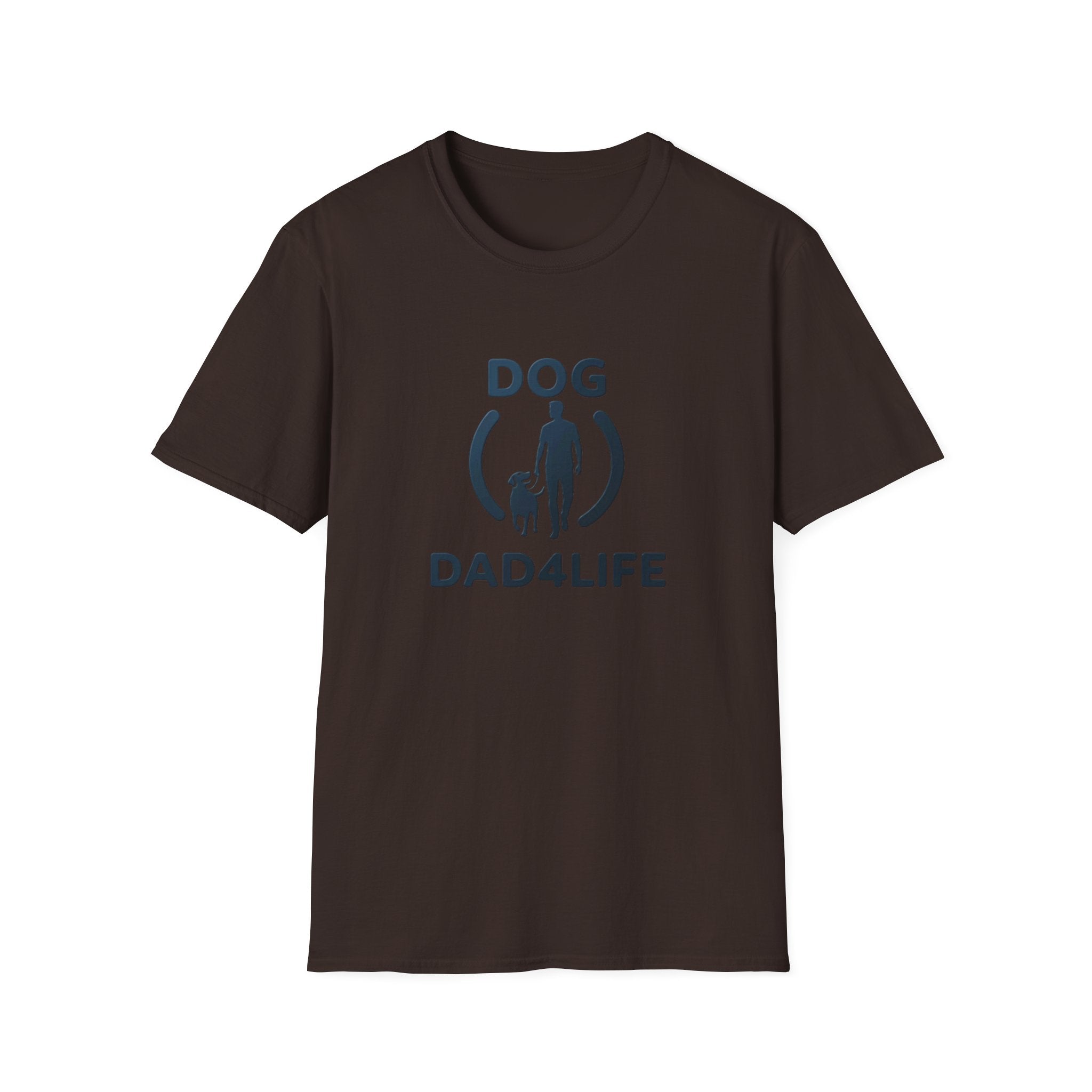 Dog Dad T-Shirt — "DOG DAD4LIFE" Graphic Tee for Dog Lovers