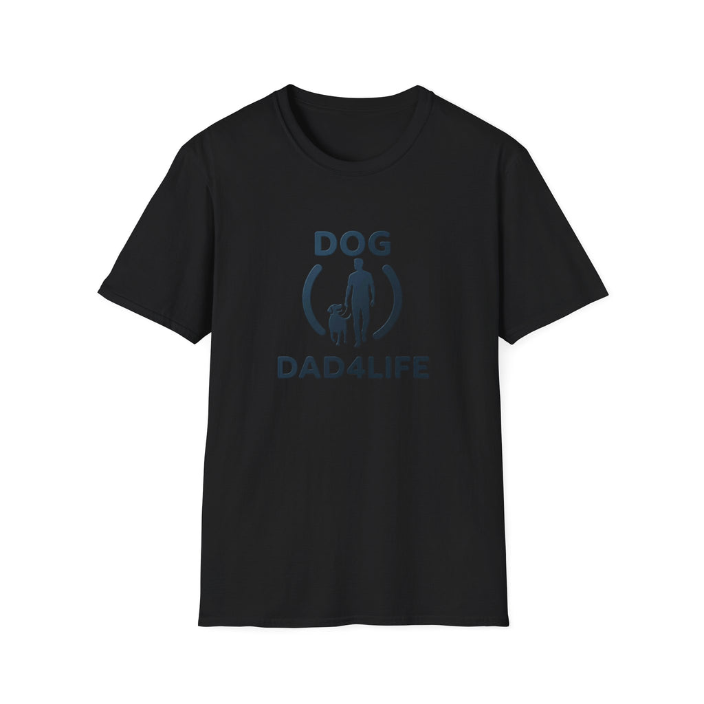 Dog Dad T-Shirt — "DOG DAD4LIFE" Graphic Tee for Dog Lovers