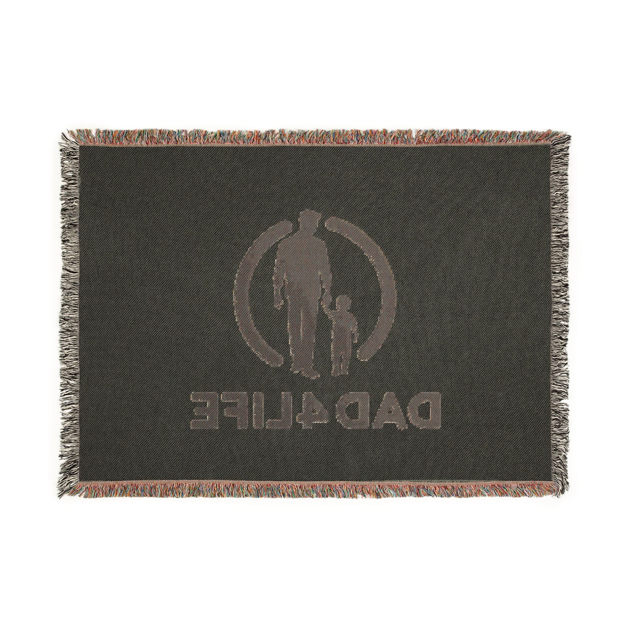 Dad 4 Life Woven Blanket — Father & Child Throw, Perfect Father's Day Gift