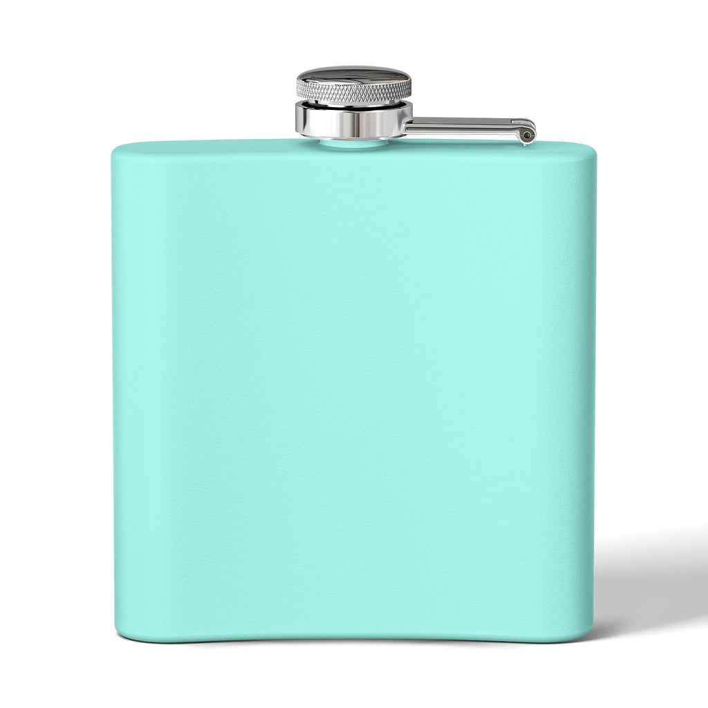 6oz Stainless Steel Flask — "DAD 4 LIFE" Father & Son Graphic, Father's Day Gift
