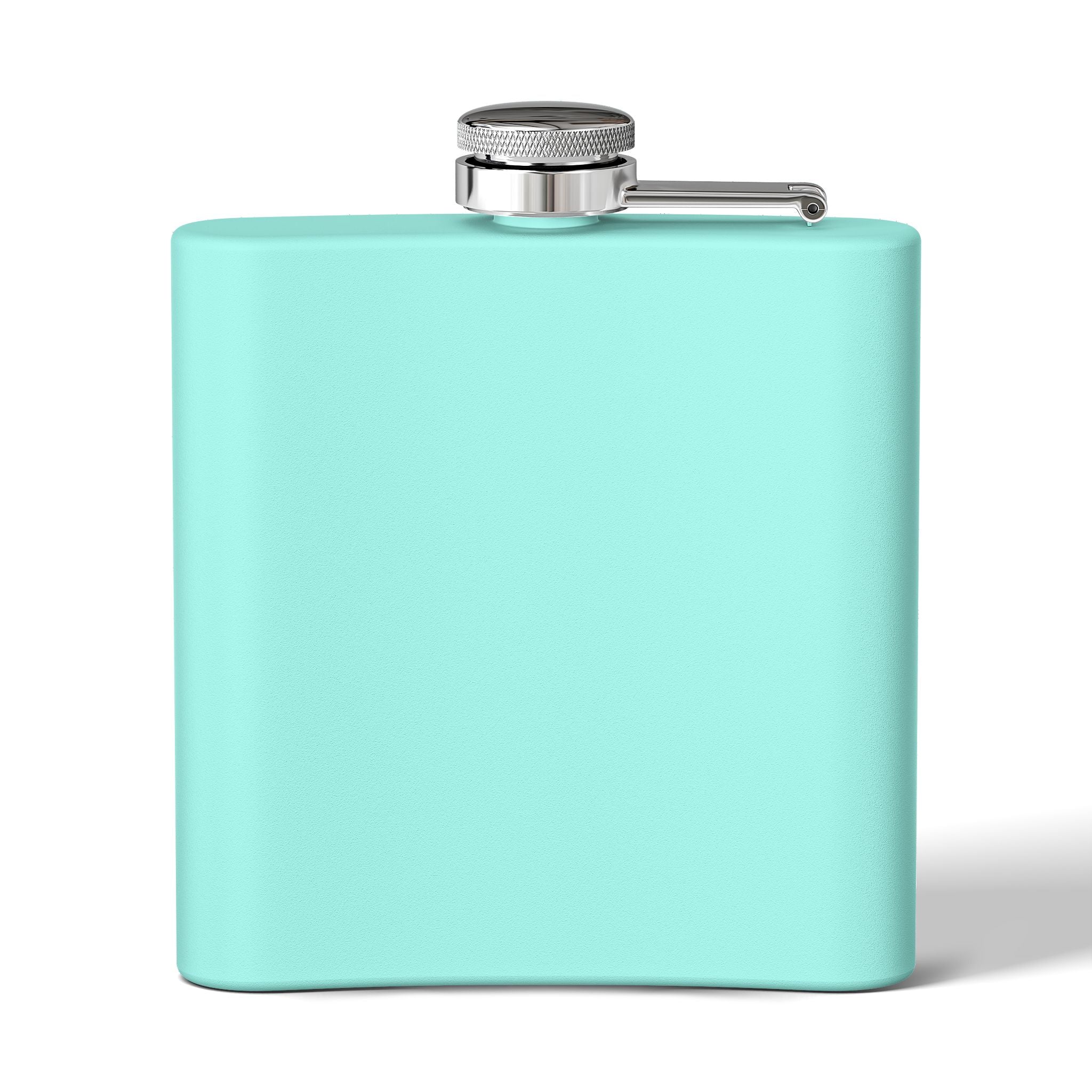 6oz Stainless Steel Flask — "DAD 4 LIFE" Father & Son Graphic, Father's Day Gift