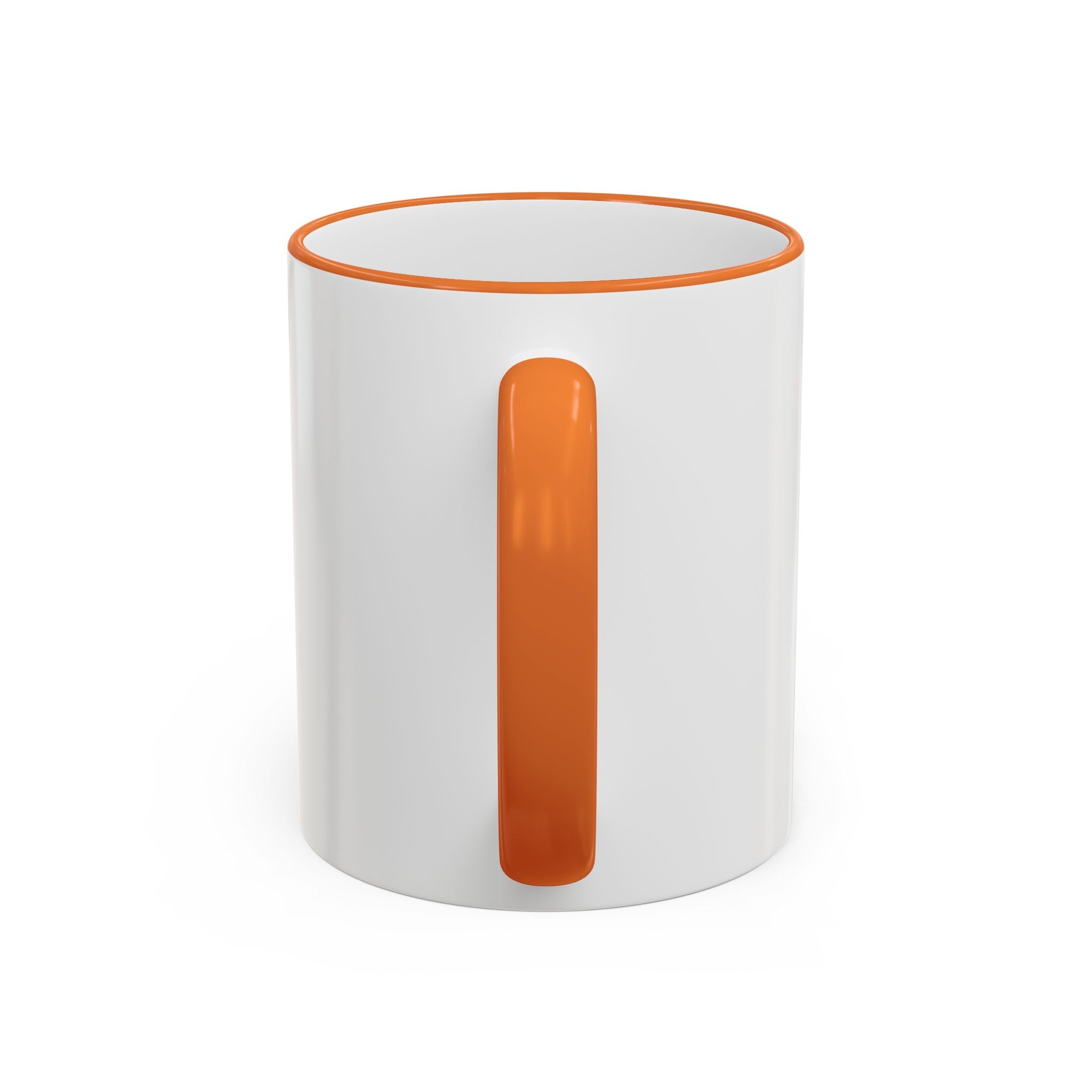 Dad 4 Life Accent Rim Mug — Father & Child Coffee Cup (11oz/15oz)