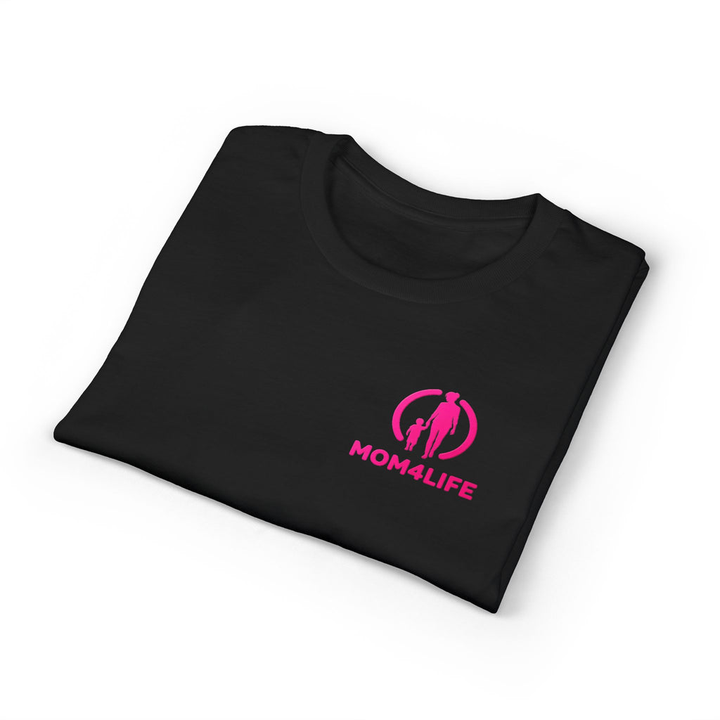 T-shirt « Mom Life » – Tee-shirt graphique silhouette de maman rose